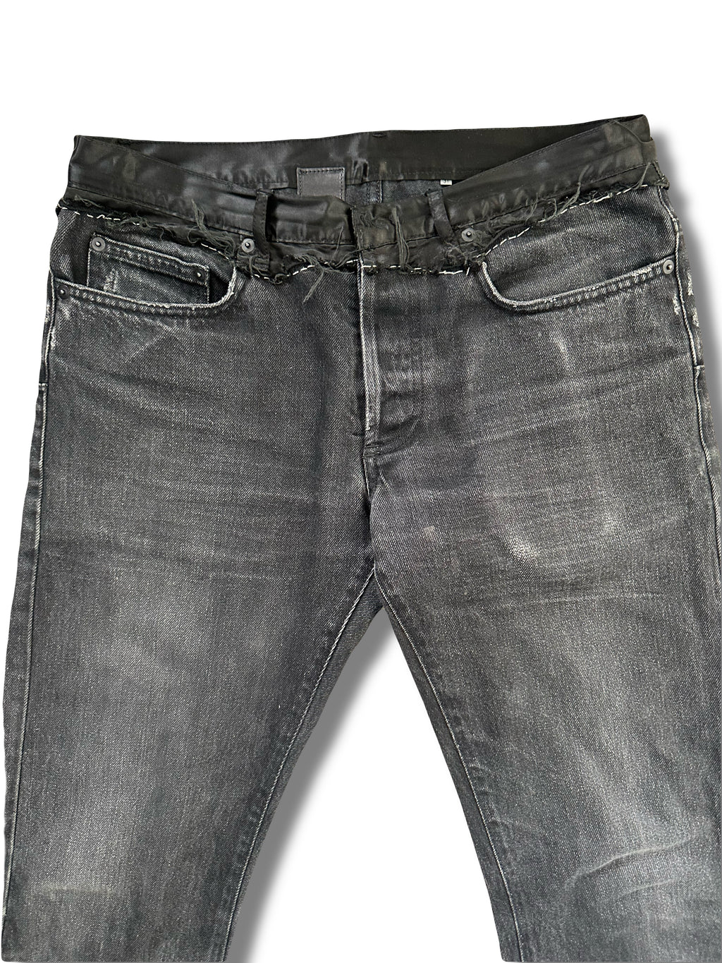AW05 Dior Homme Satin Cummerbunds Denim Size 31