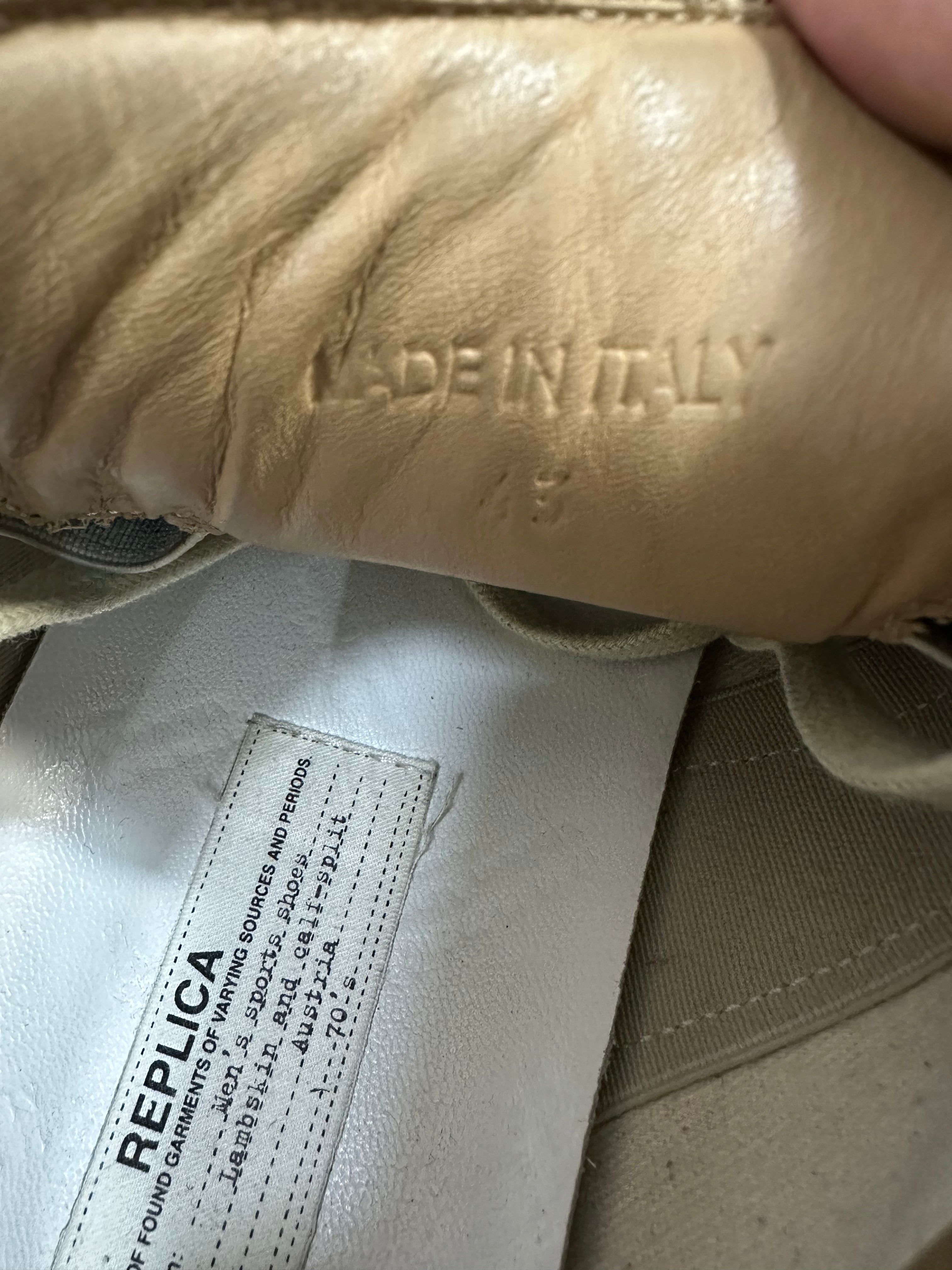 Maison Martin Margiela Black Paint Splattered Gats