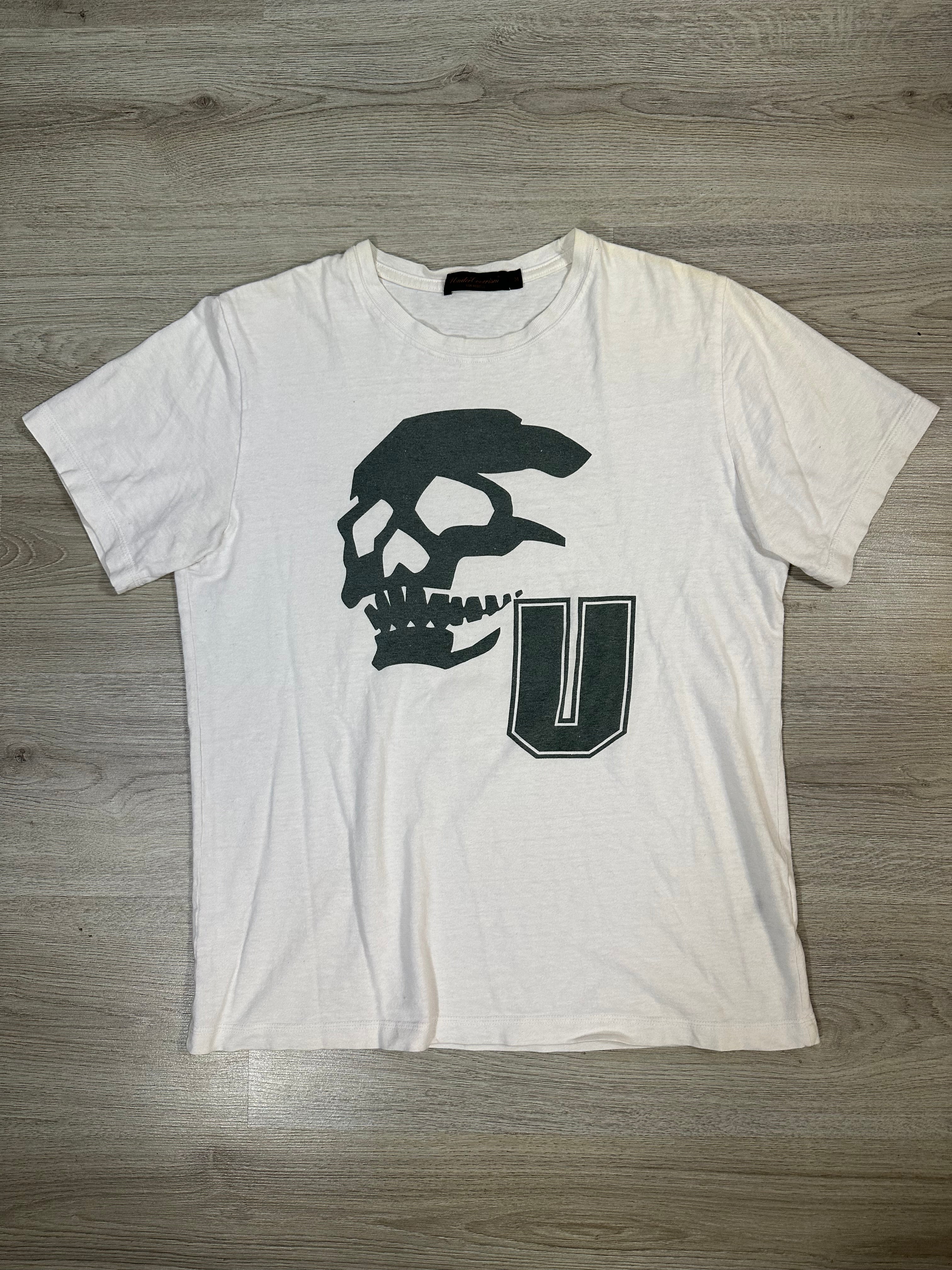 AW03 Undercover Varsity Skull T Shirt