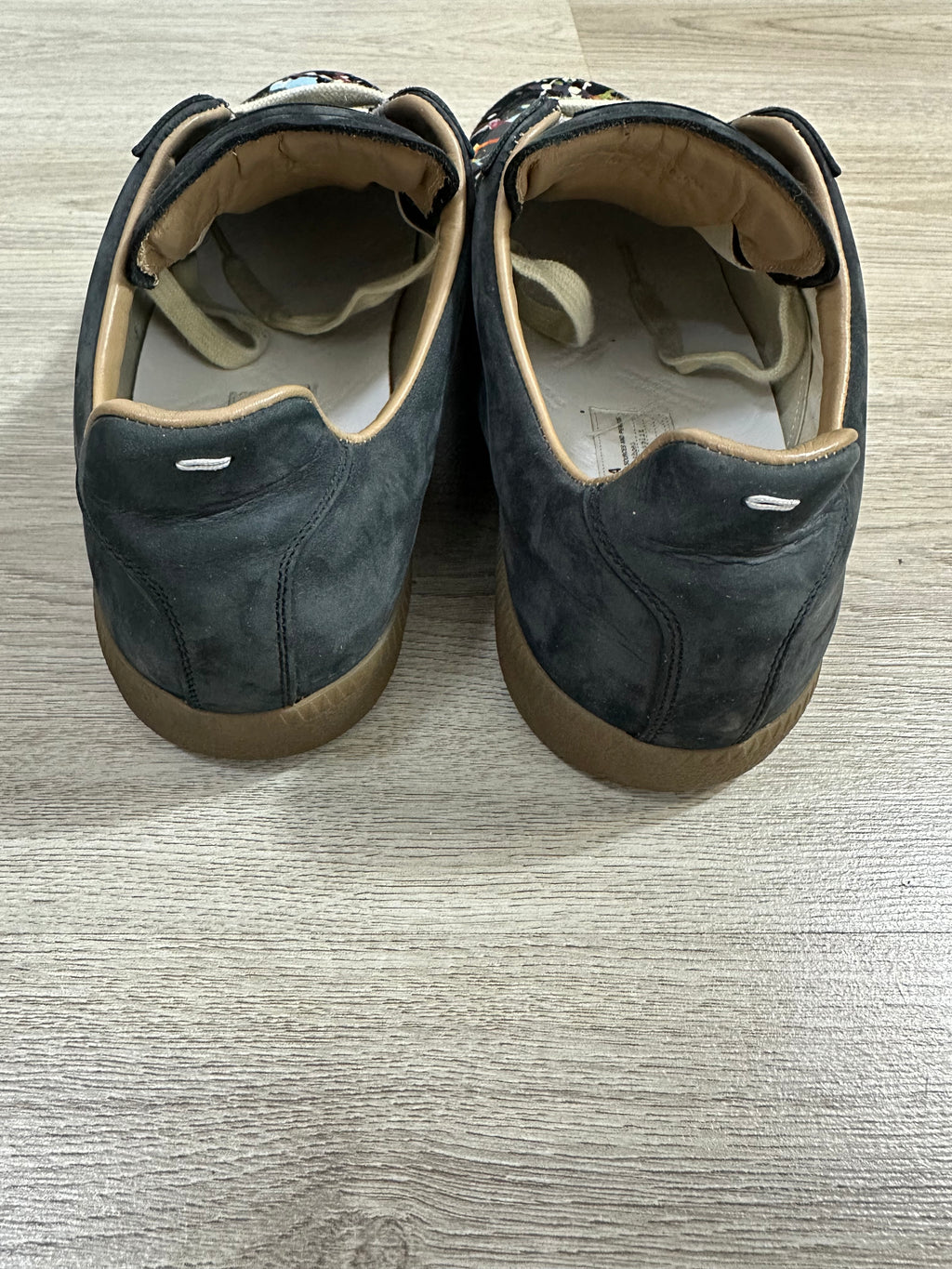 Maison Martin Margiela Black Paint Splattered Gats