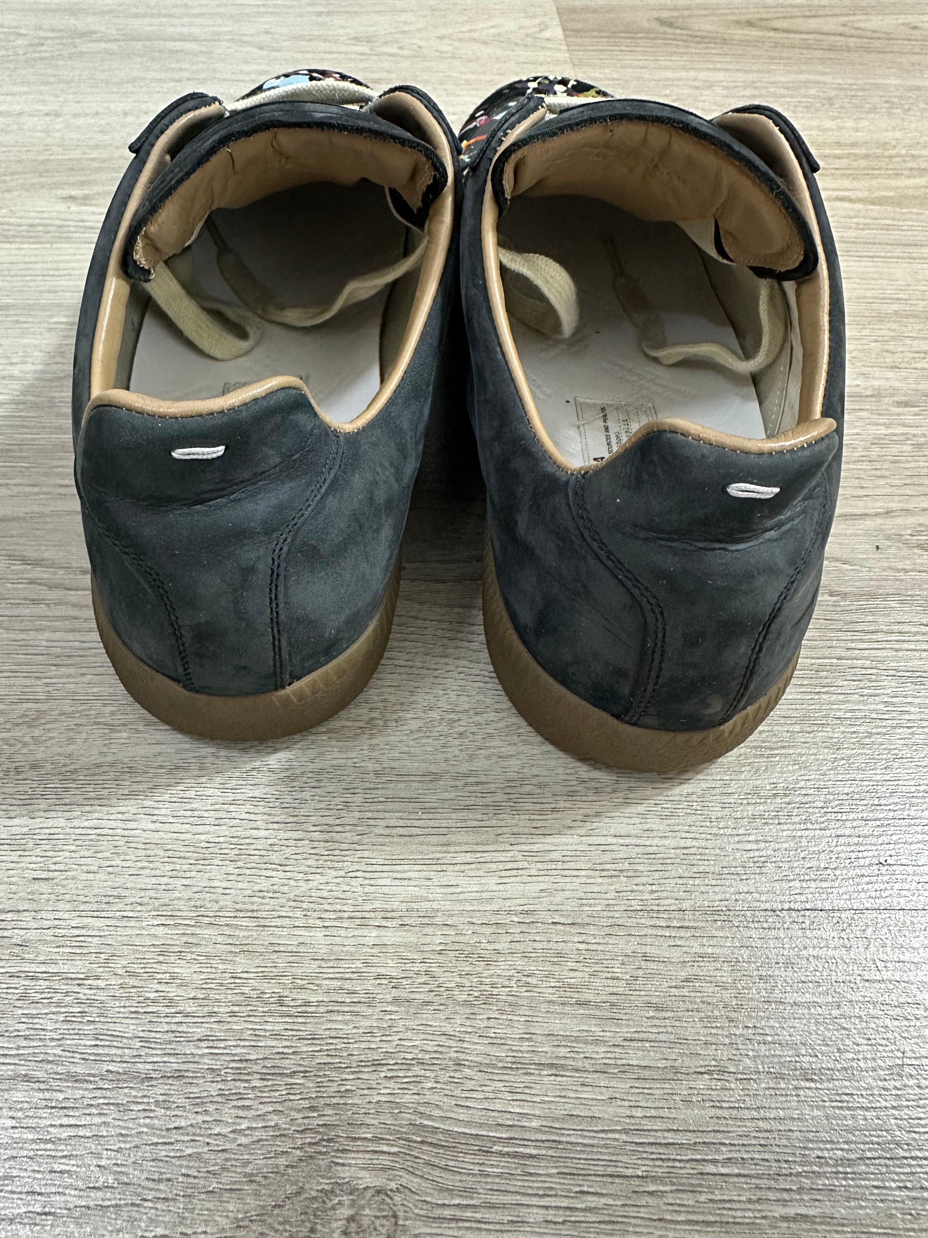 Maison Martin Margiela Black Paint Splattered Gats