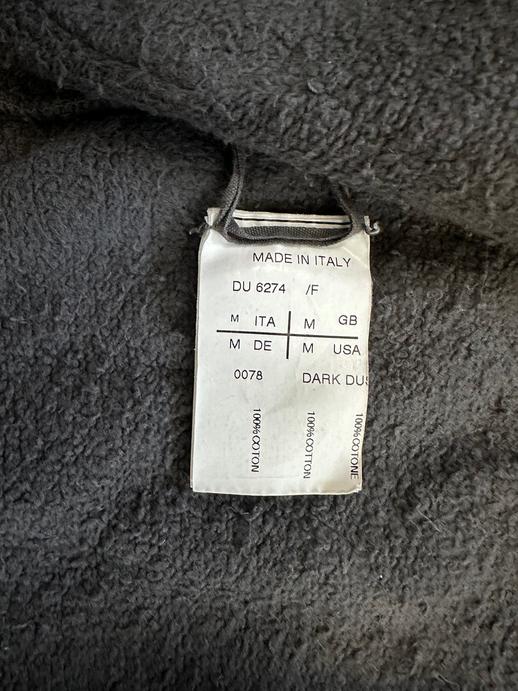 AW10 Rick Owens Dark Dust Mountain Hoodie Size M
