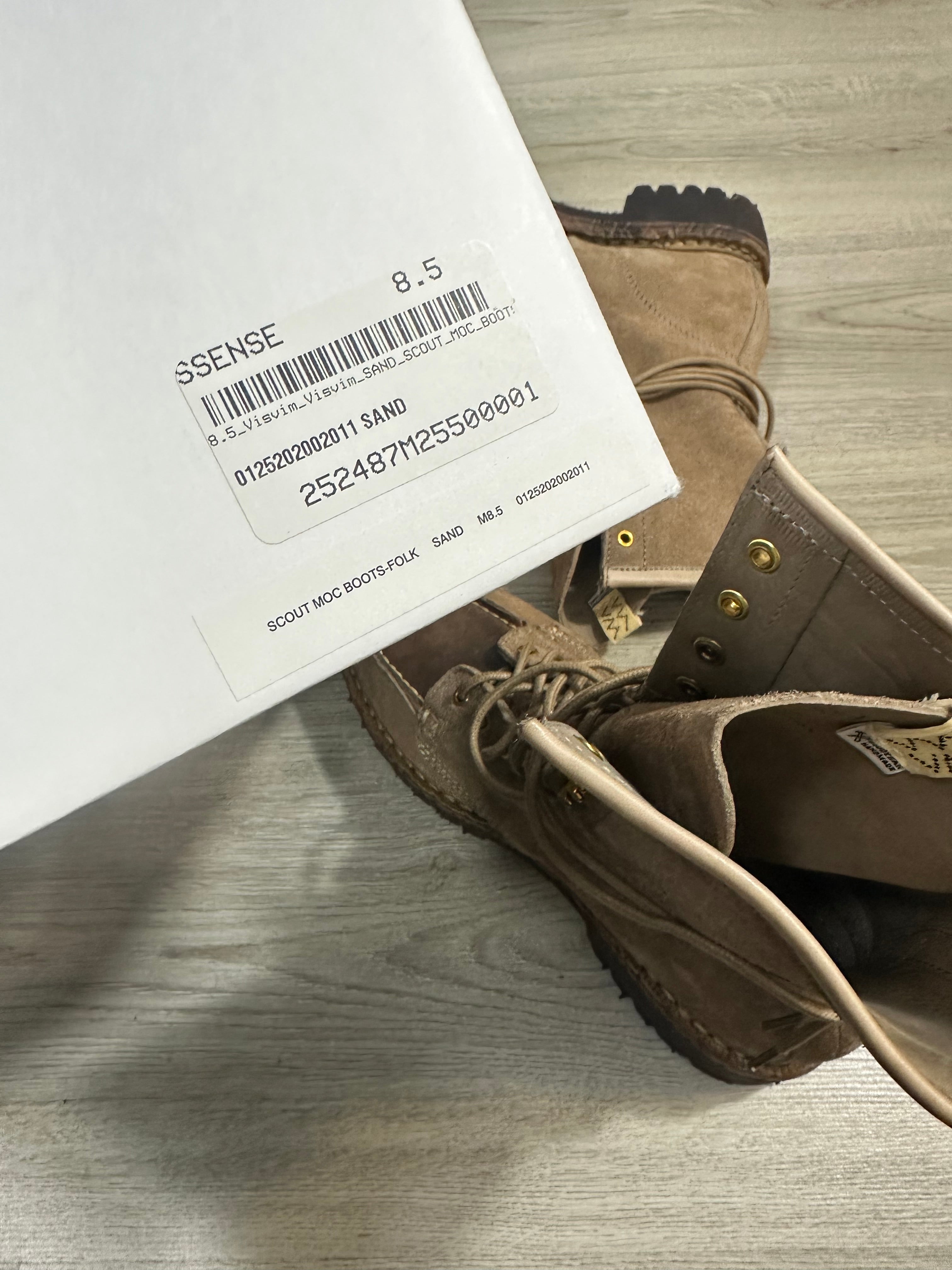 VISVIM Sand Folk Boots Suede