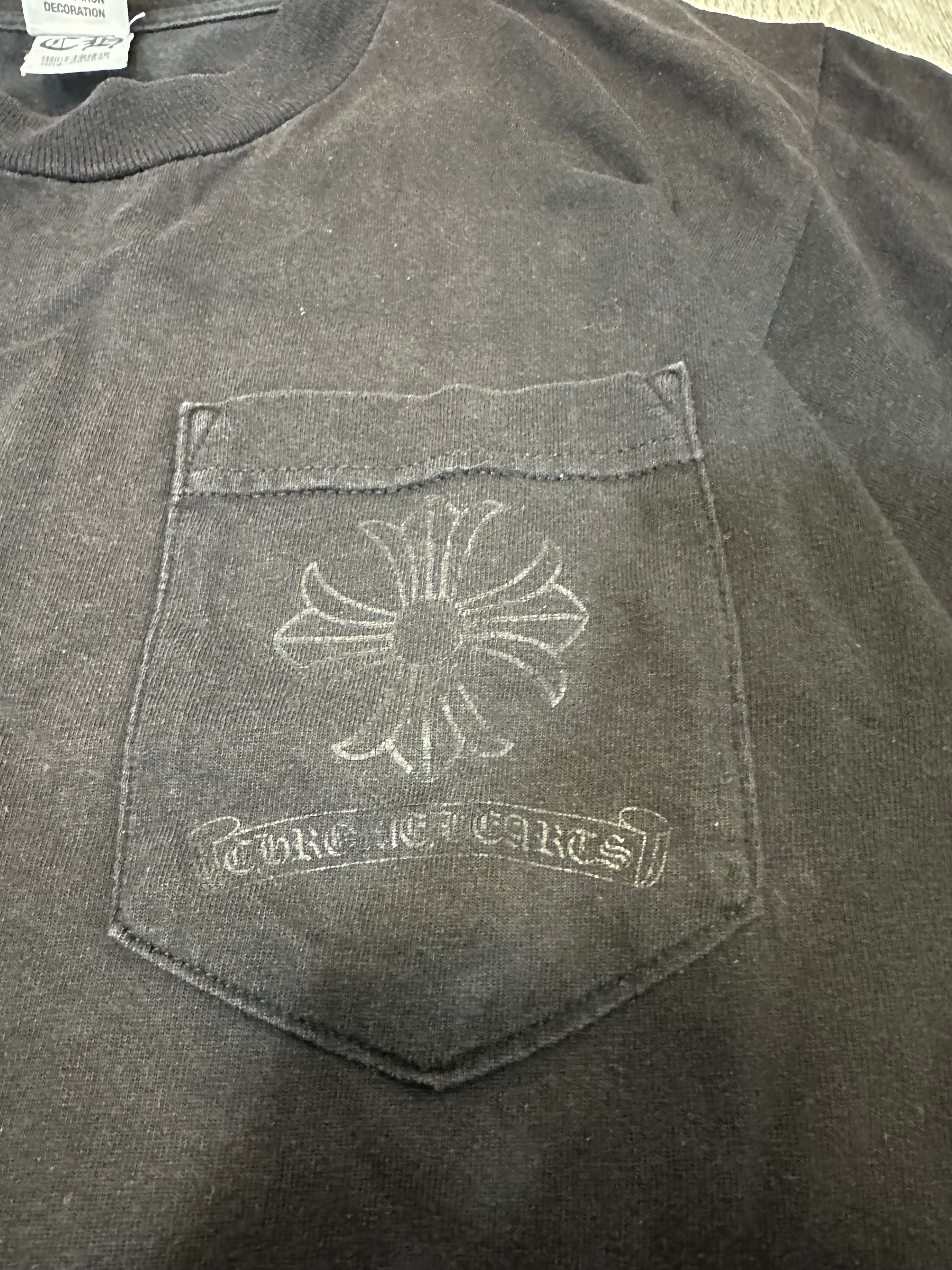 Vintage Chrome Hearts Plus Motif Pocket T-Shirt