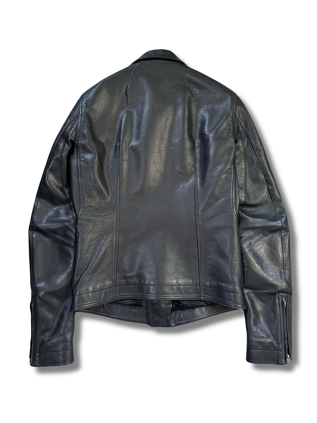 SS17 Rick Owens Stooges LCW Calf Leather Biker Jacket