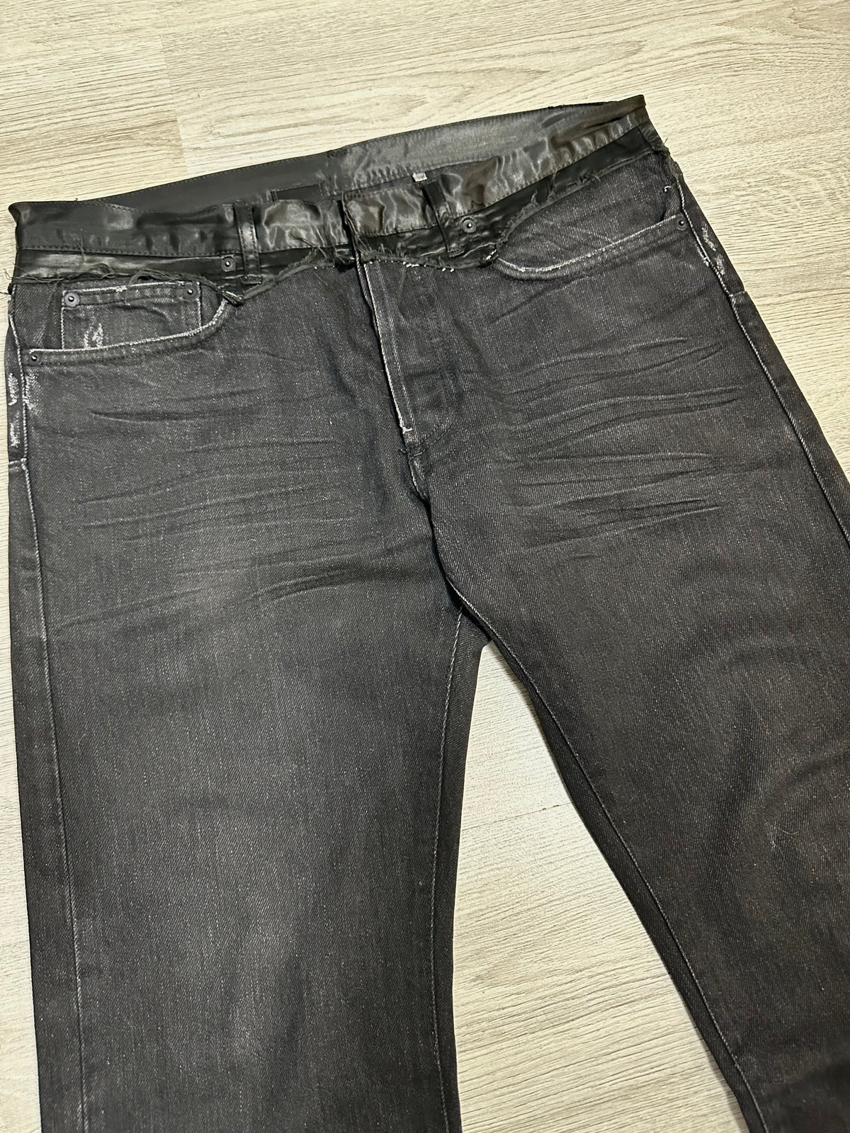 AW05 Dior Homme Satin Cummerbund Bootcut