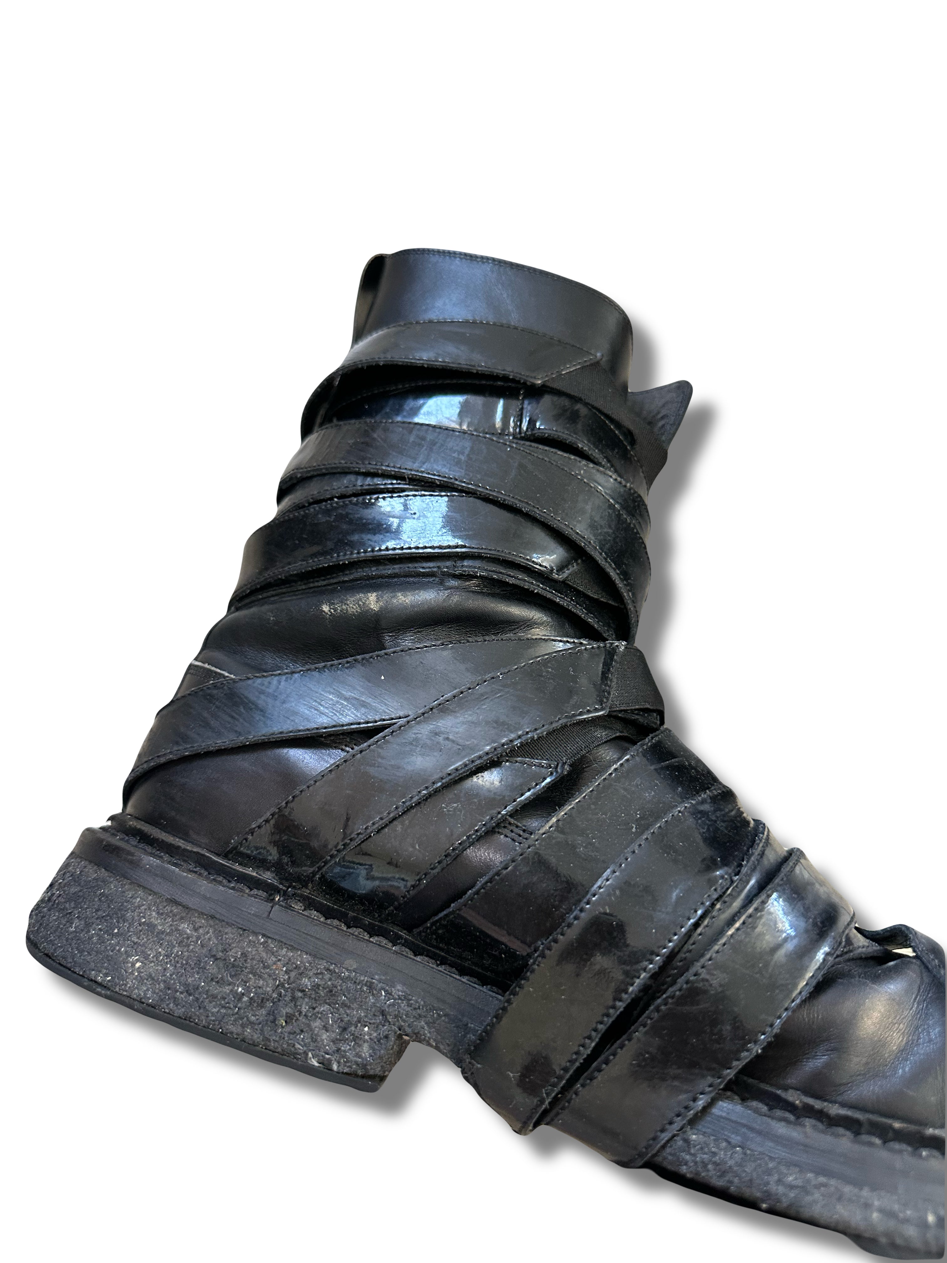 AW08 Dior Homme Lumiere Du Nord Bondage Boots Size 42
