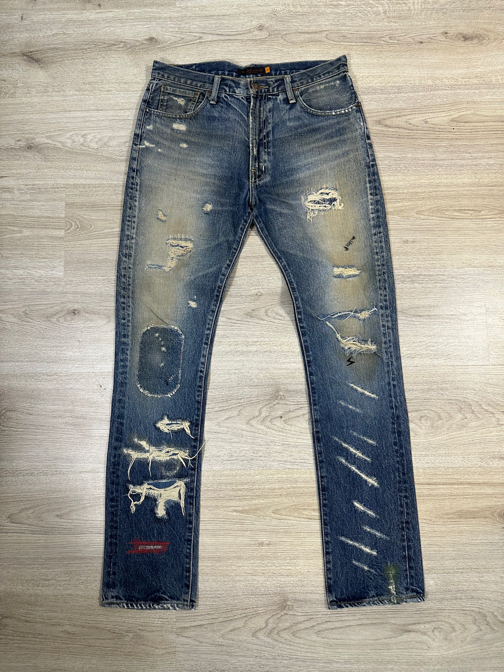 SS05 Undercover ‘60’ Slash denim