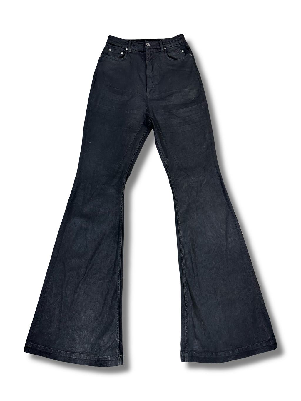 AW24 Rick Owens DRKSHDW Bolan Bootcut SBW Waxed Denim