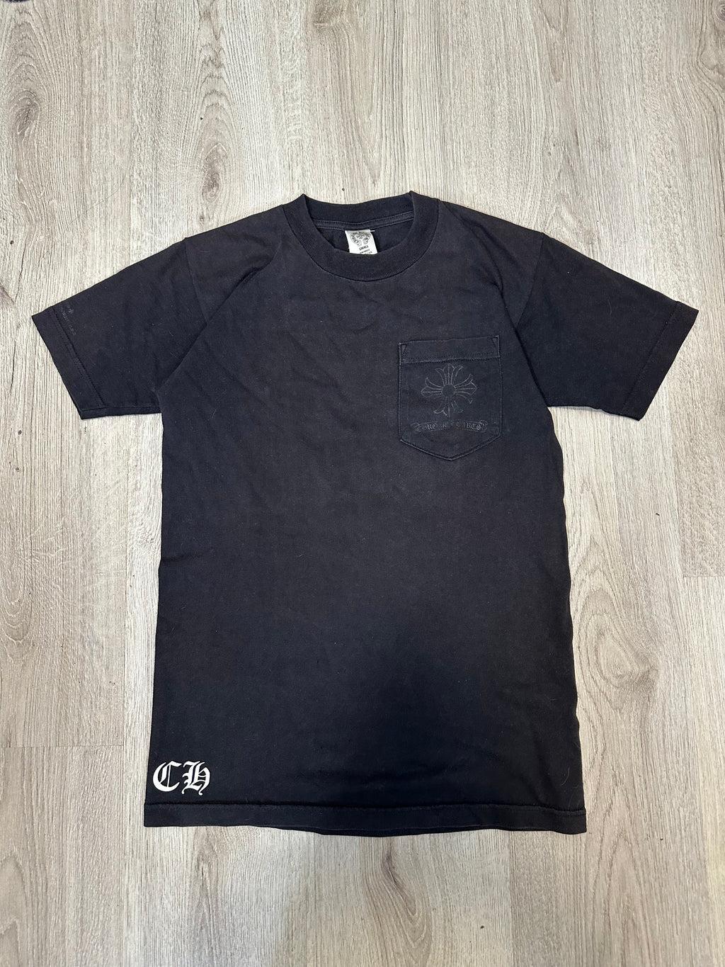 Vintage Chrome Hearts Plus Motif Pocket T-Shirt
