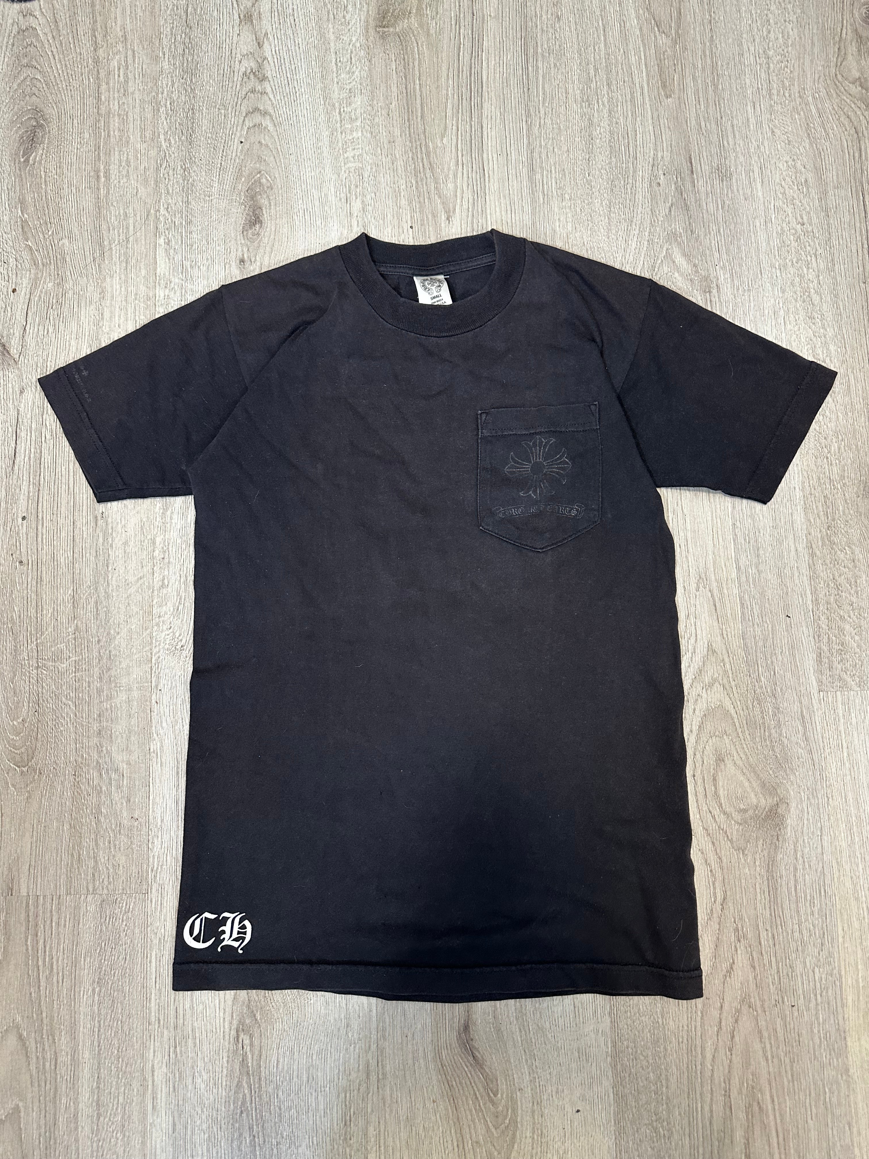 Vintage Chrome Hearts Plus Motif Pocket T-Shirt