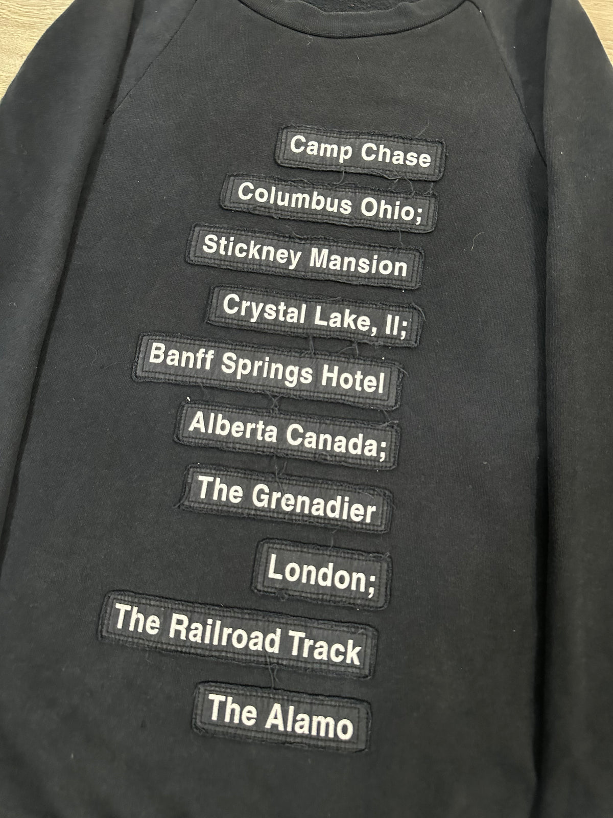 AW05 Raf Simons Haunted Places Crewneck