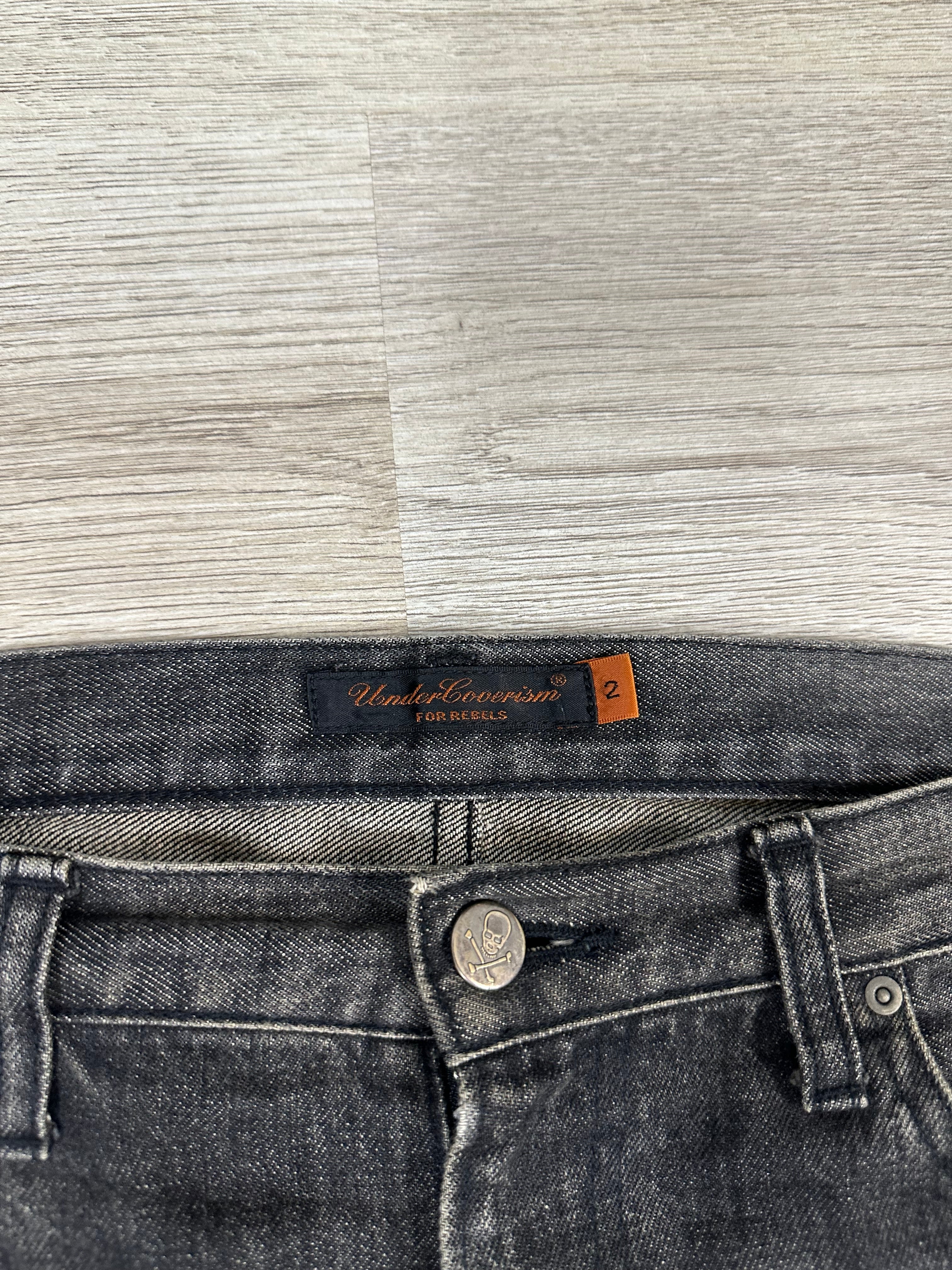 AW05 Undercover skull denim black
