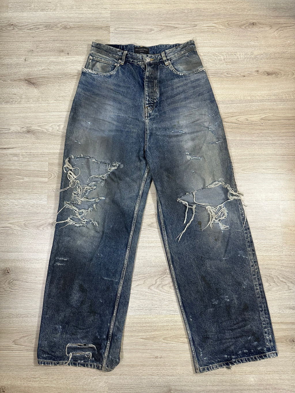 Balenciaga SS23 Oil Spill Baggy Denim