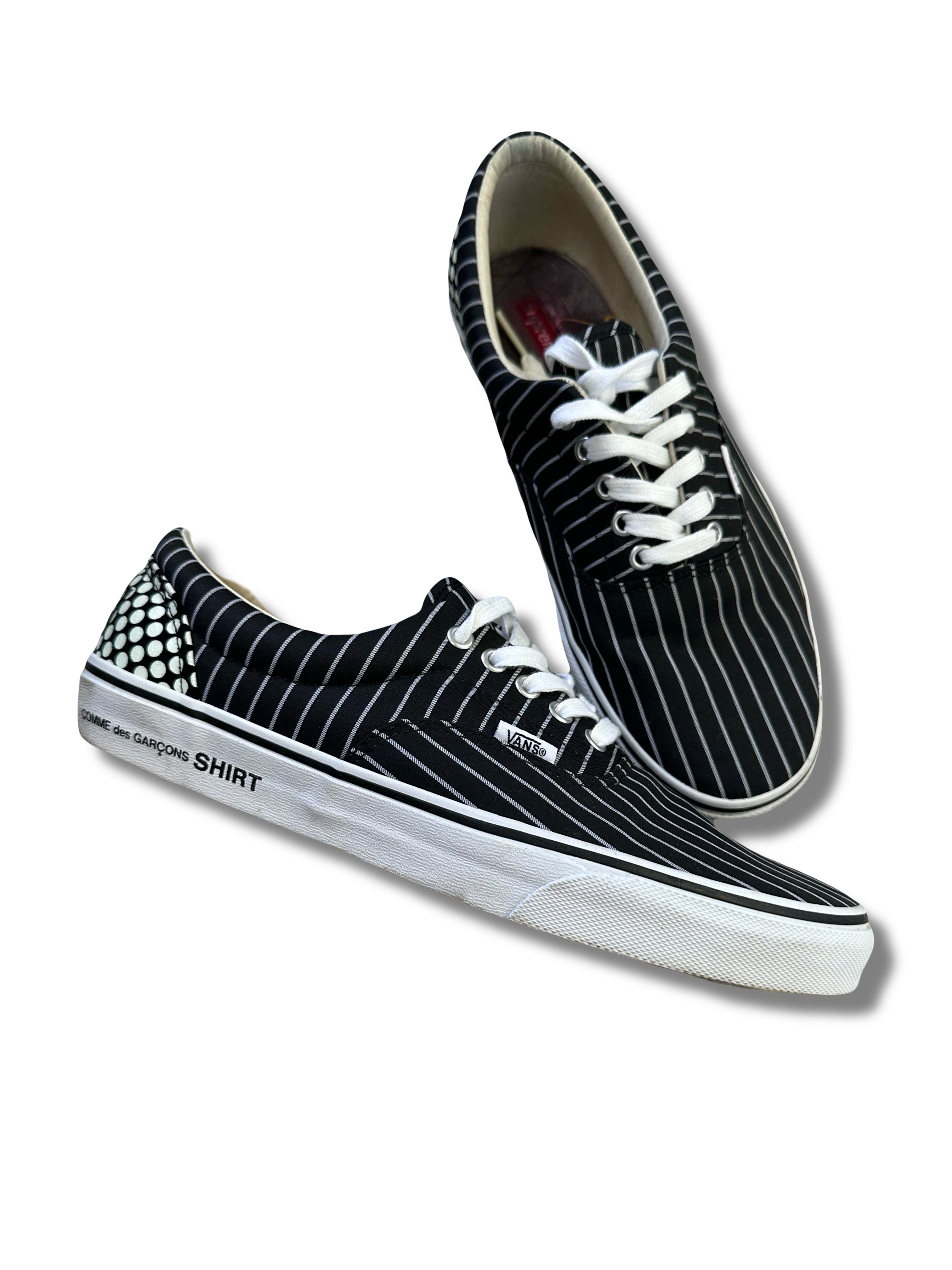 SS14 Supreme x Vans Collab PintStripe Black