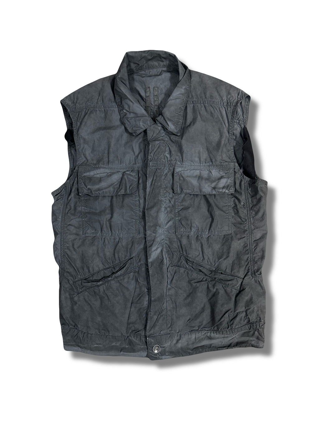 AW09 Rick Owens Poplin Sleeveless Jacket