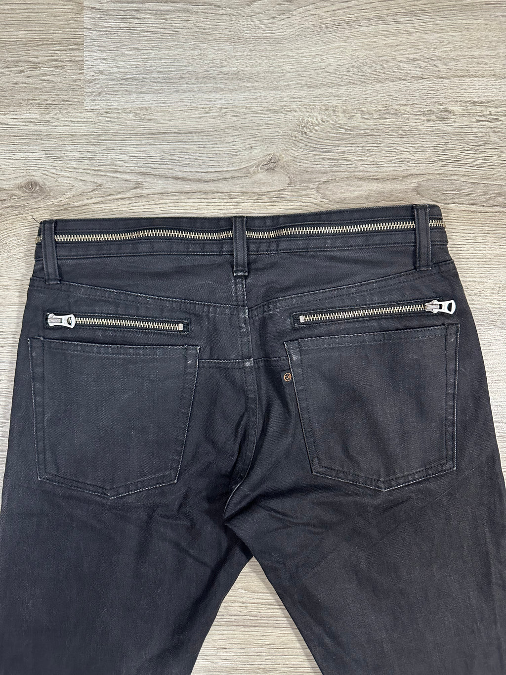 UNDERCOVER SS07 Chaos Waxed Zipper Denim