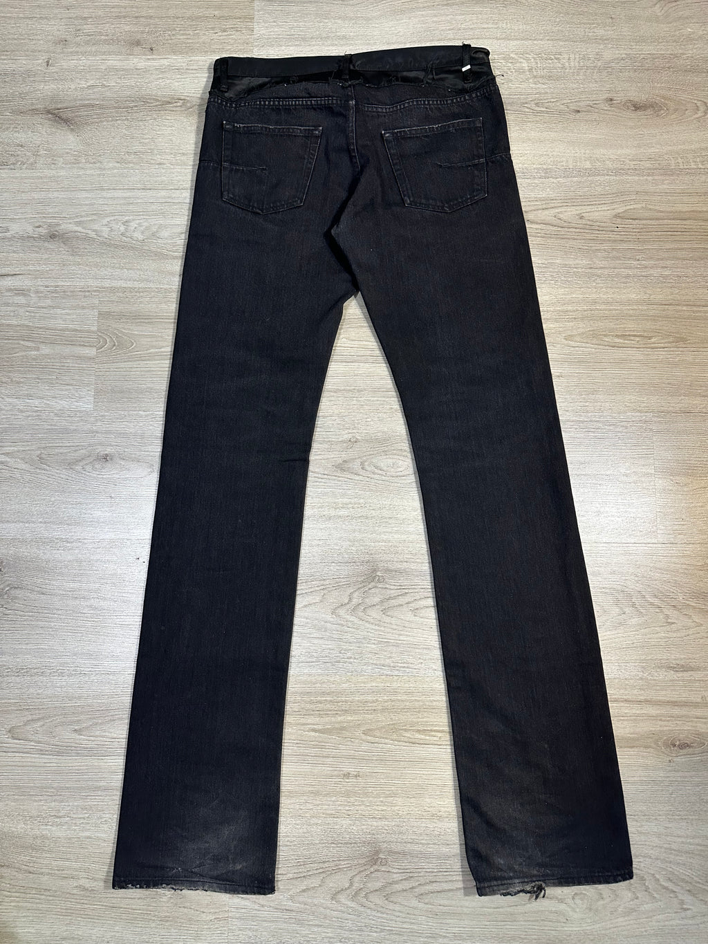 AW05 Dior Homme Satin Cummerbund Bootcut