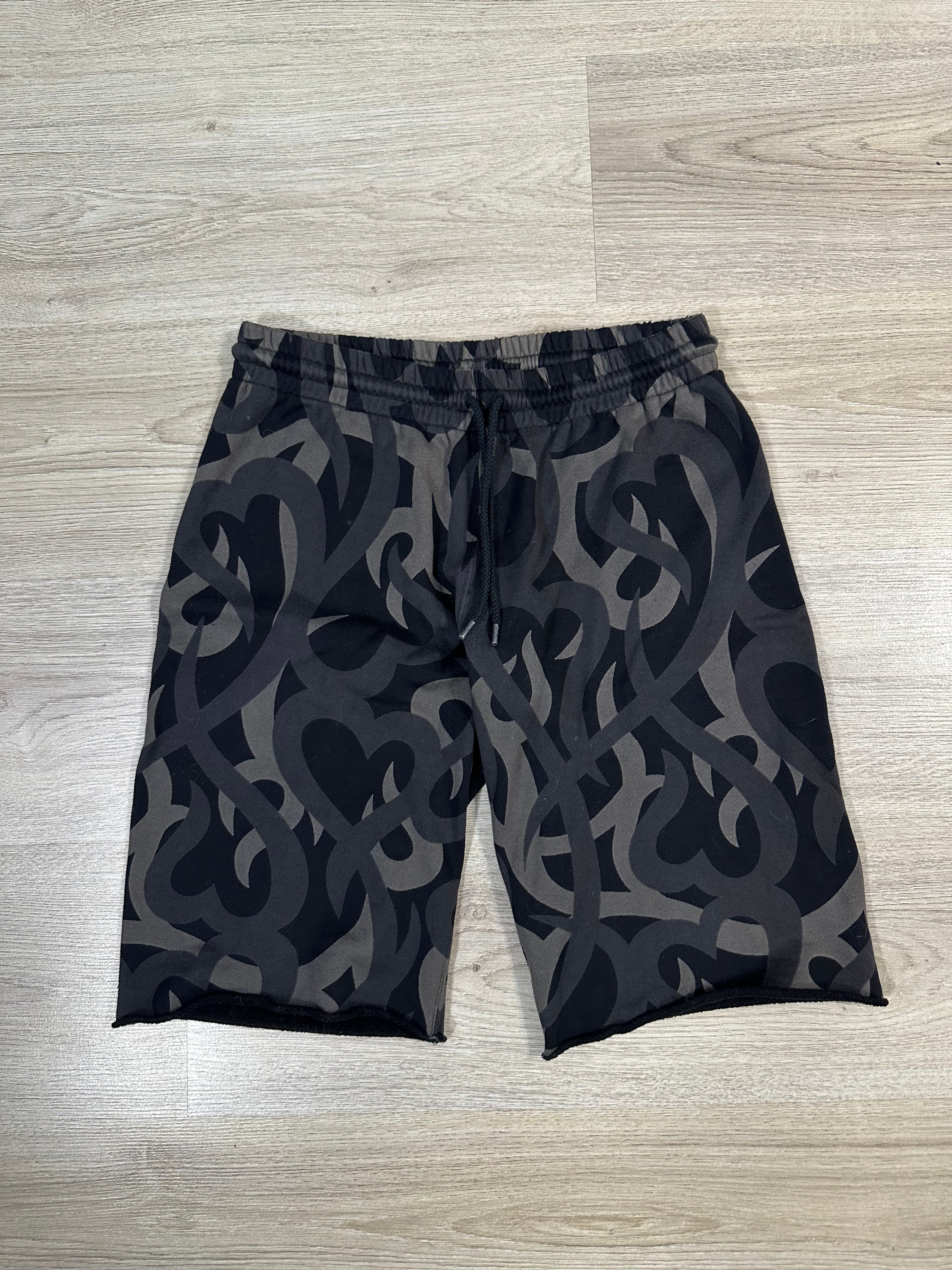 SS04 Number (N)ine Black Tribal Shorts