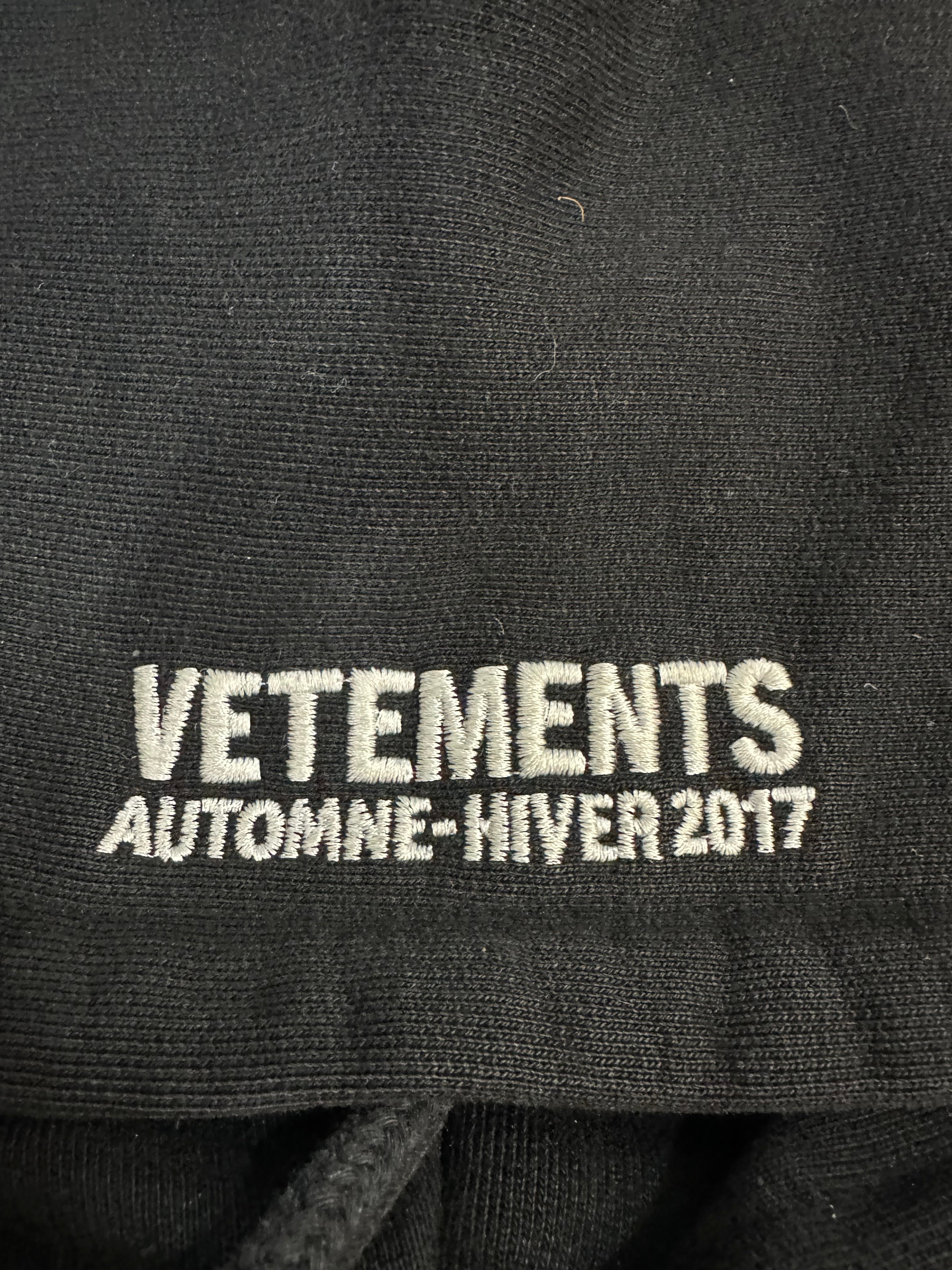 AW17 Vetements TFD Hoodie