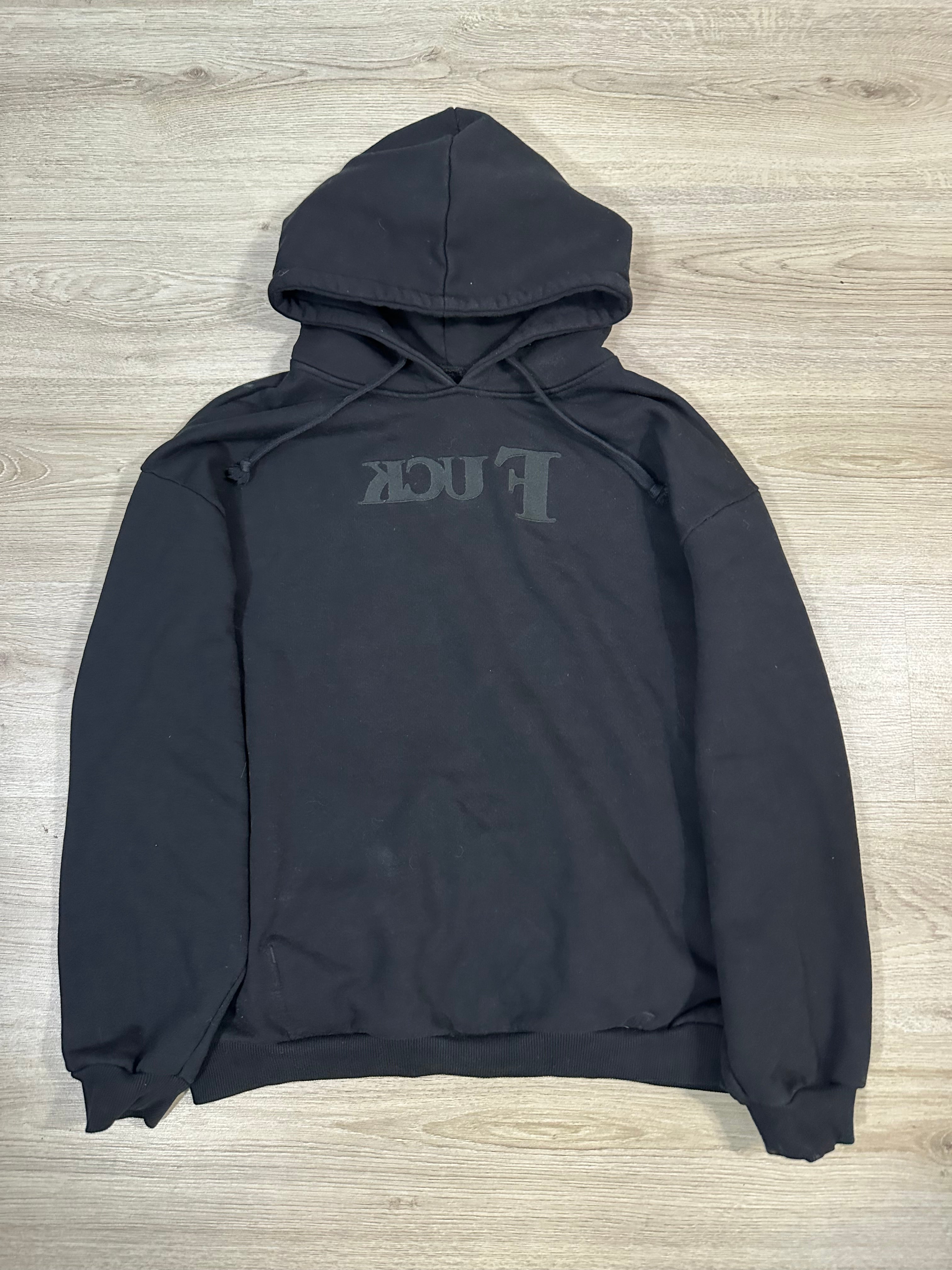 AW19 Vetements Reversible ‘F*ck’ hoodie