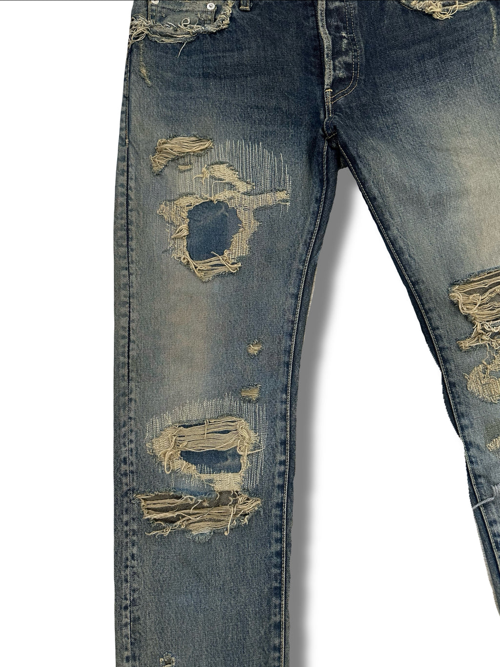 SS10 Undercover Silver Yarn Denim
