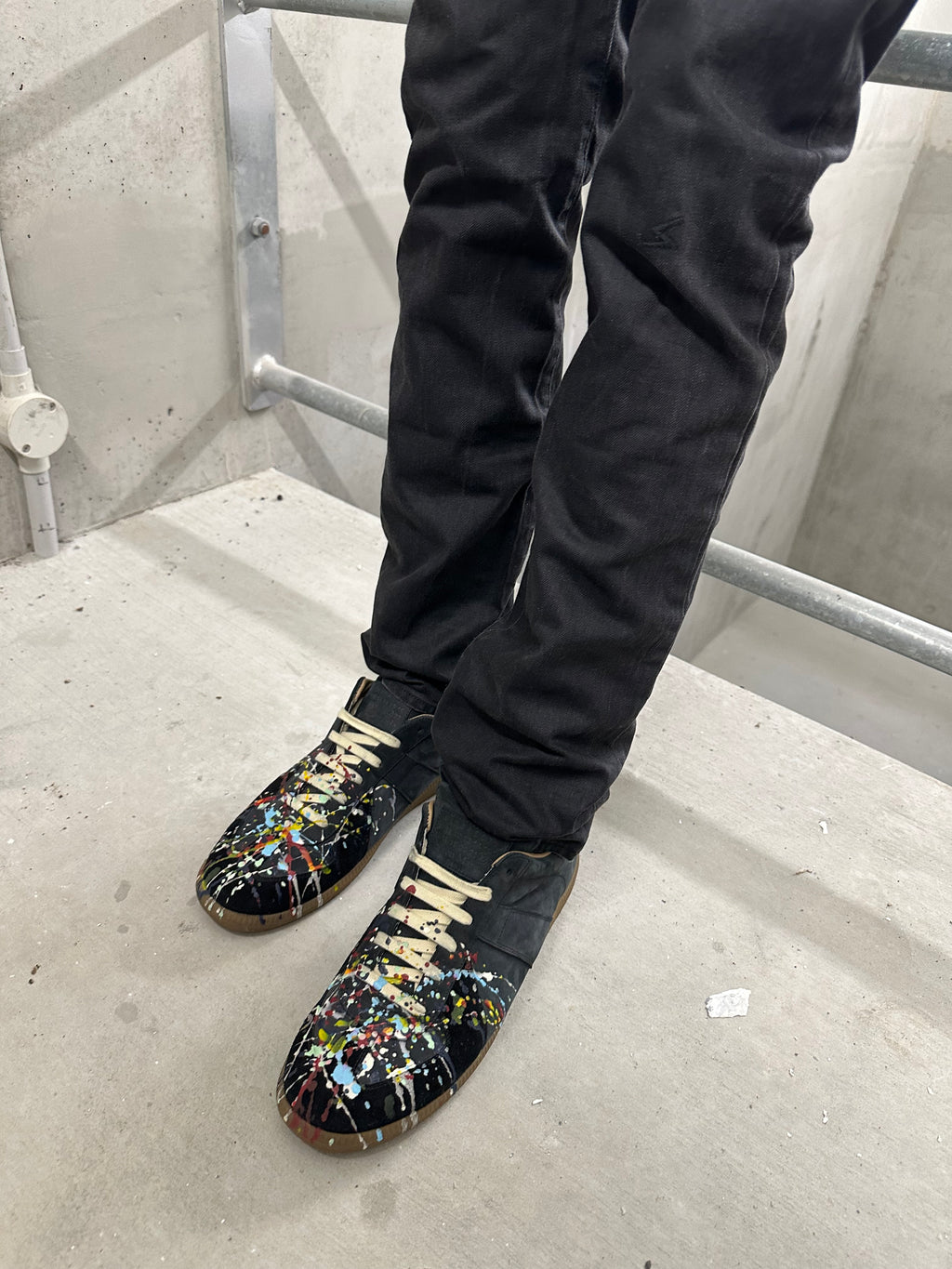 UNDERCOVER SS07 Chaos Waxed Zipper Denim