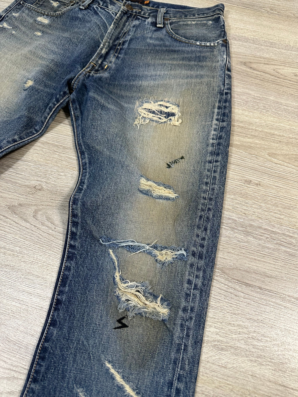 SS05 Undercover ‘60’ Slash denim