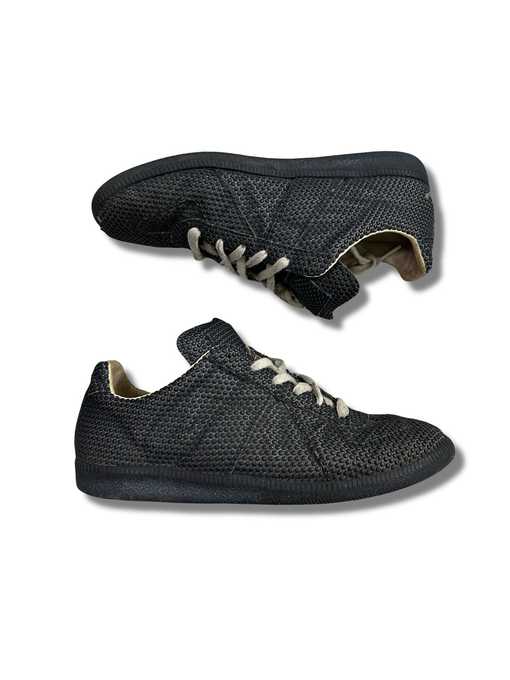 Margiela Textured Pebbled Polka Dot German Army Trainer