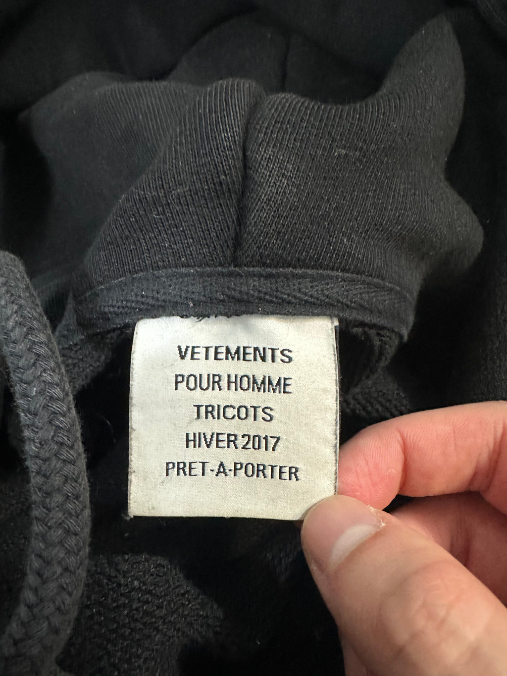 AW17 Vetements TFD Hoodie