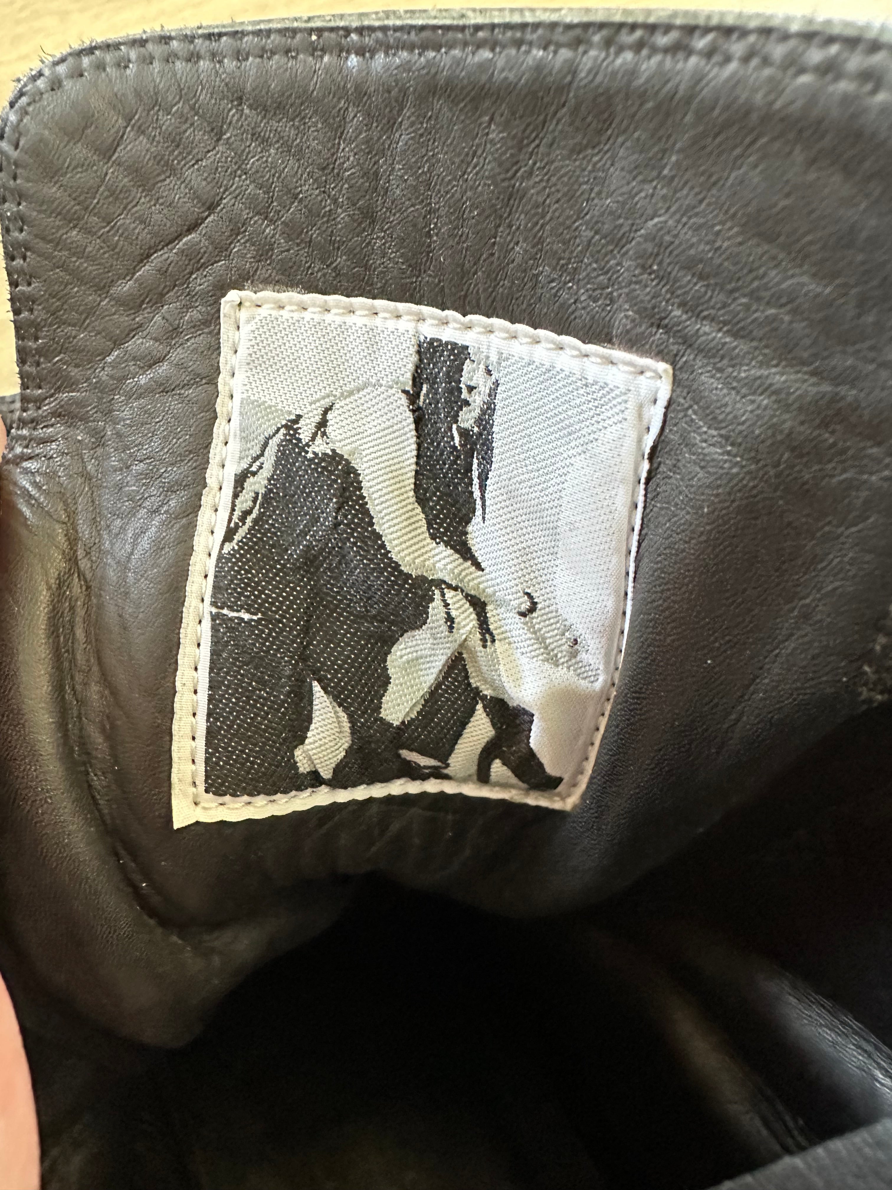 AW15 Rick Owens Triple Black Ramones 42.5