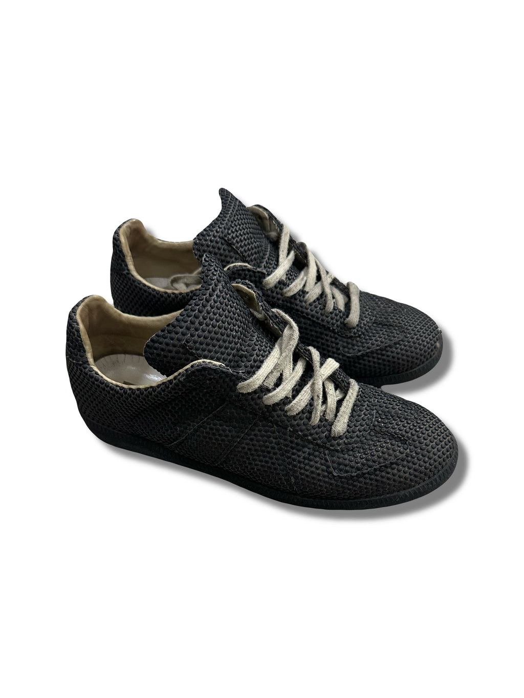 Margiela Textured Pebbled Polka Dot German Army Trainer