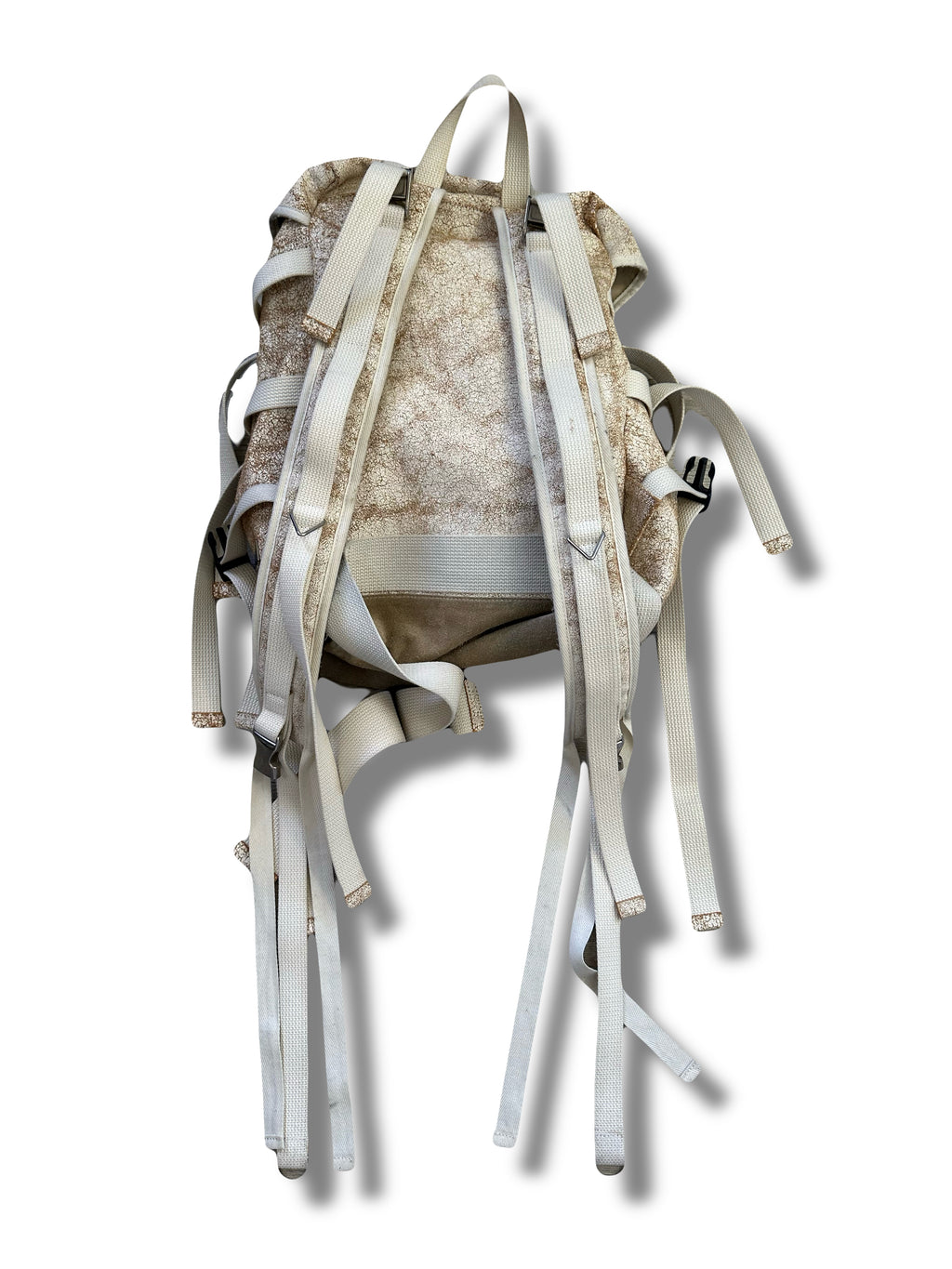 AW13 Mihara Yasuhiro Cracked Leather Backpack