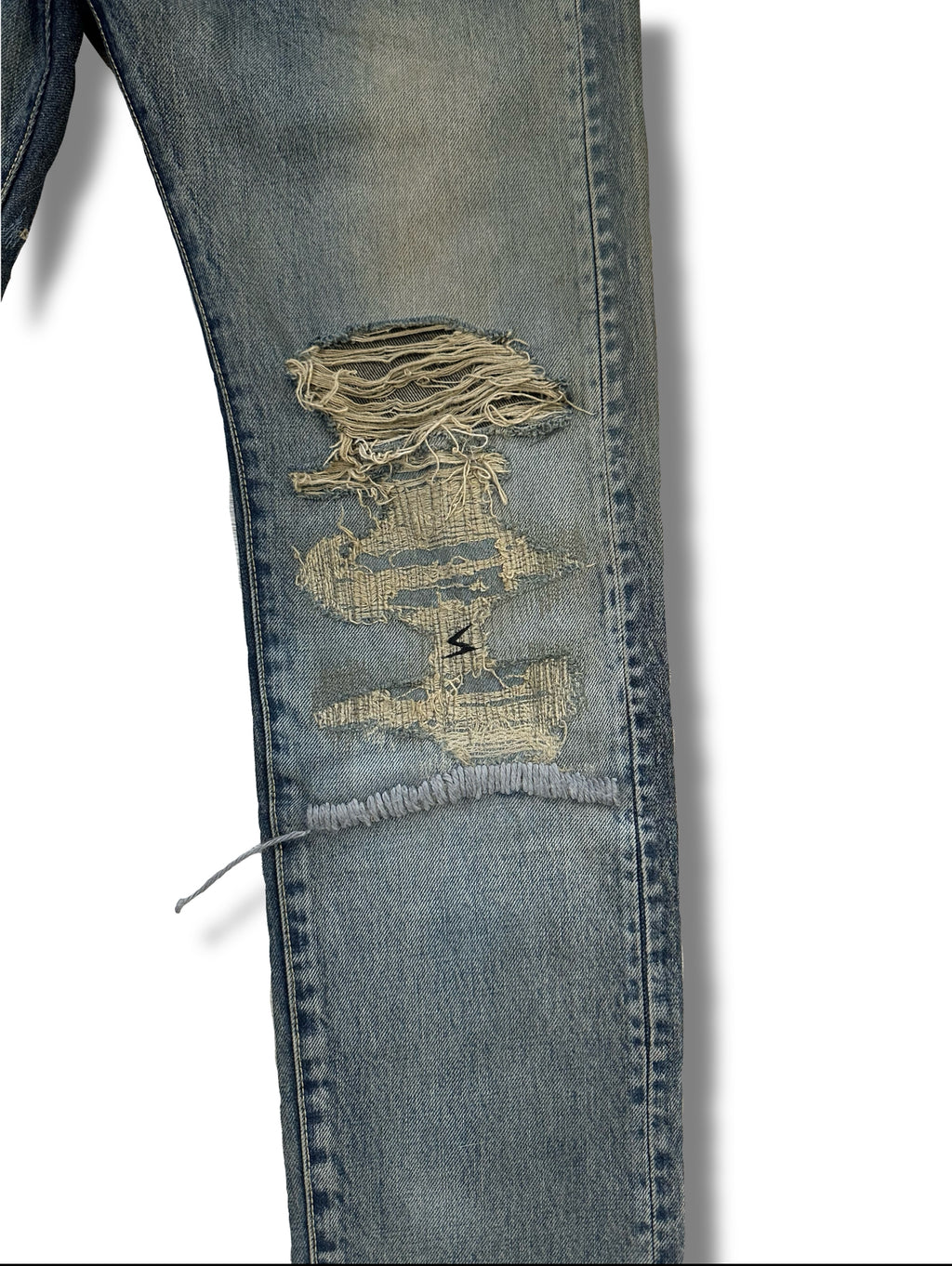 SS10 Undercover Silver Yarn Denim