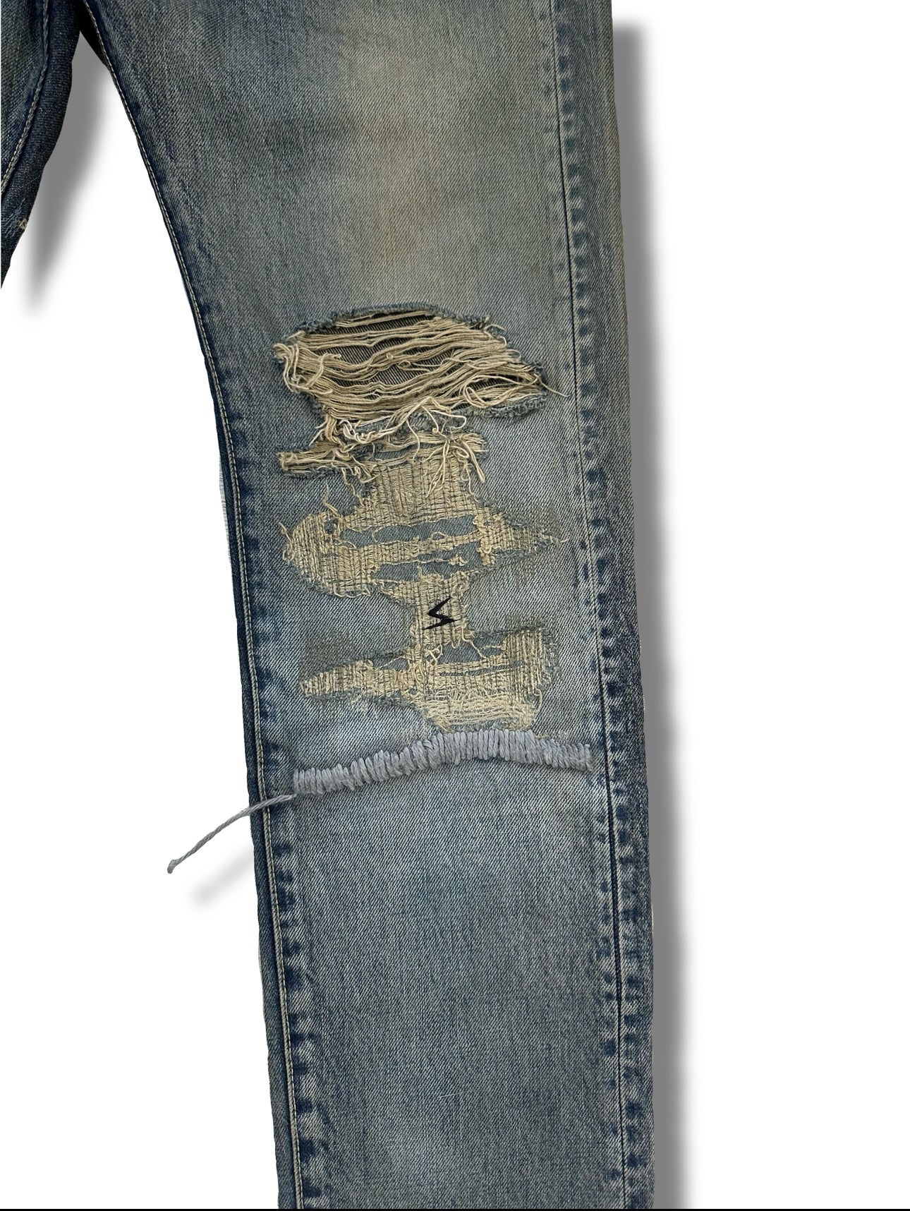 SS10 Undercover Silver Yarn Denim