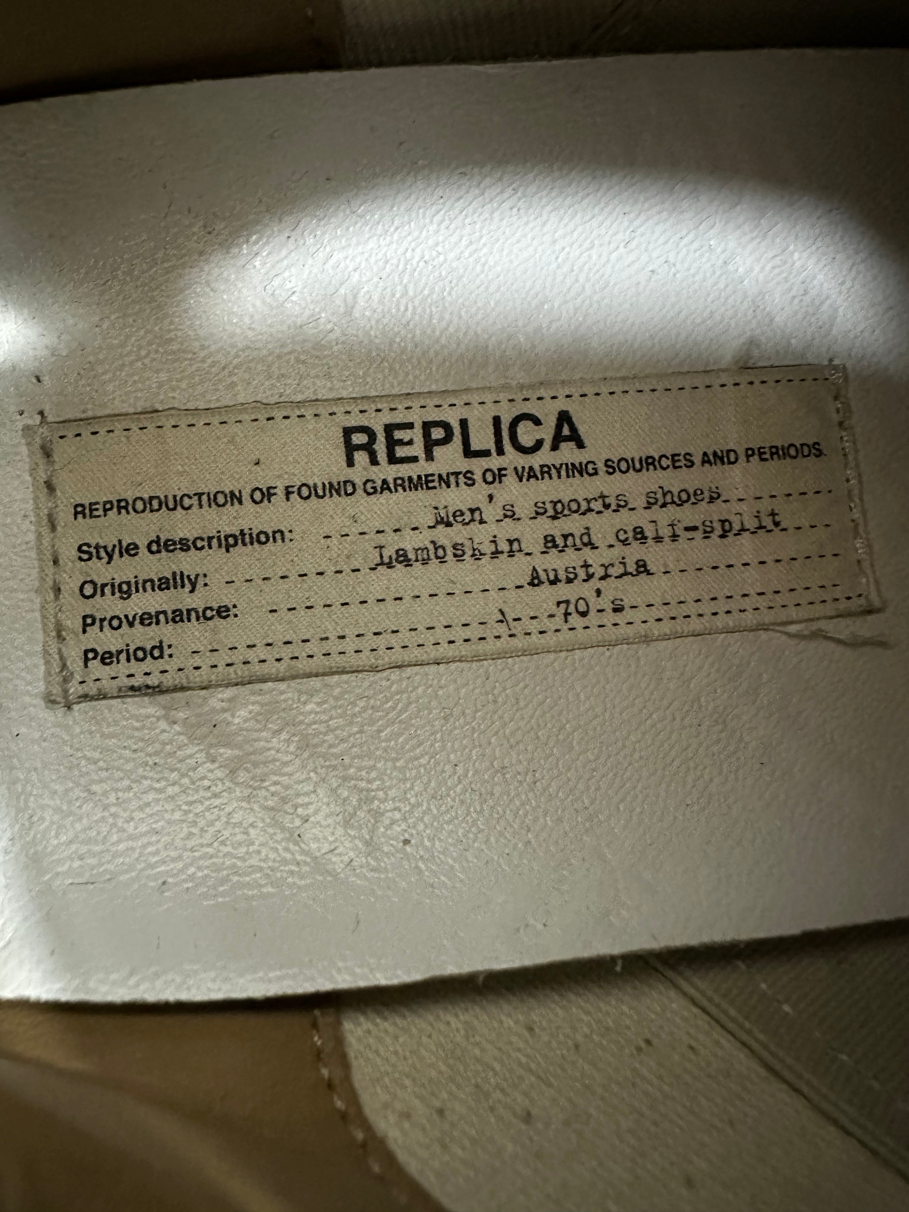Maison Martin Margiela Black Paint Splattered Gats