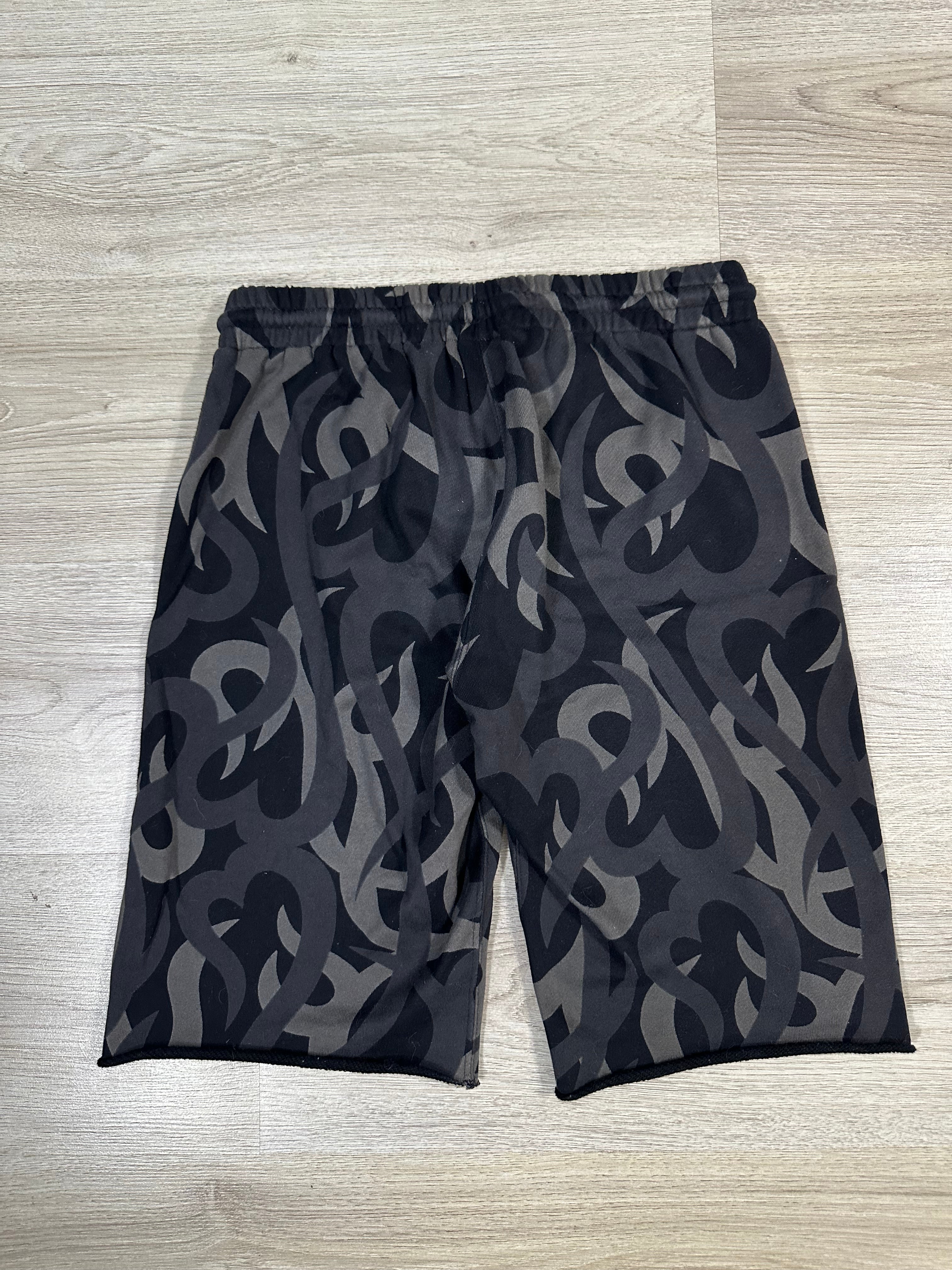 SS04 Number (N)ine Black Tribal Shorts