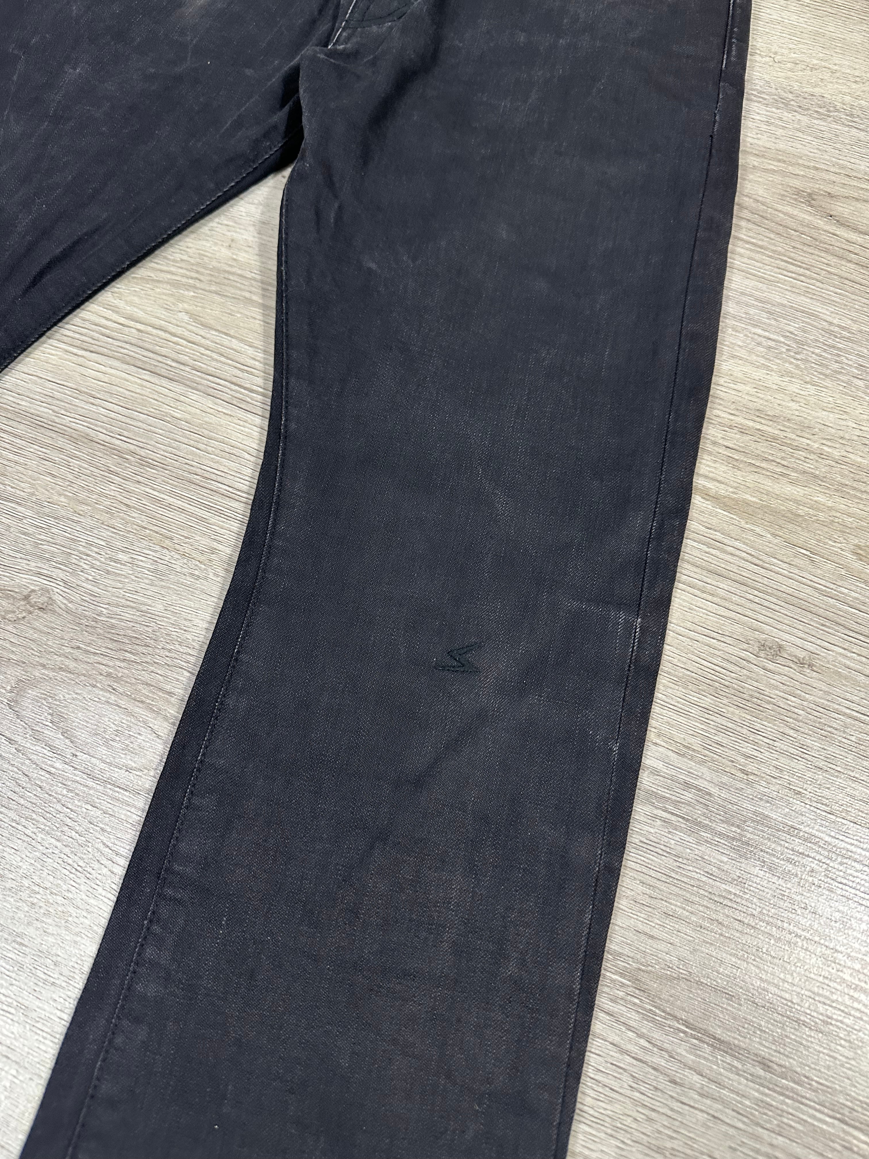 UNDERCOVER SS07 Chaos Waxed Zipper Denim
