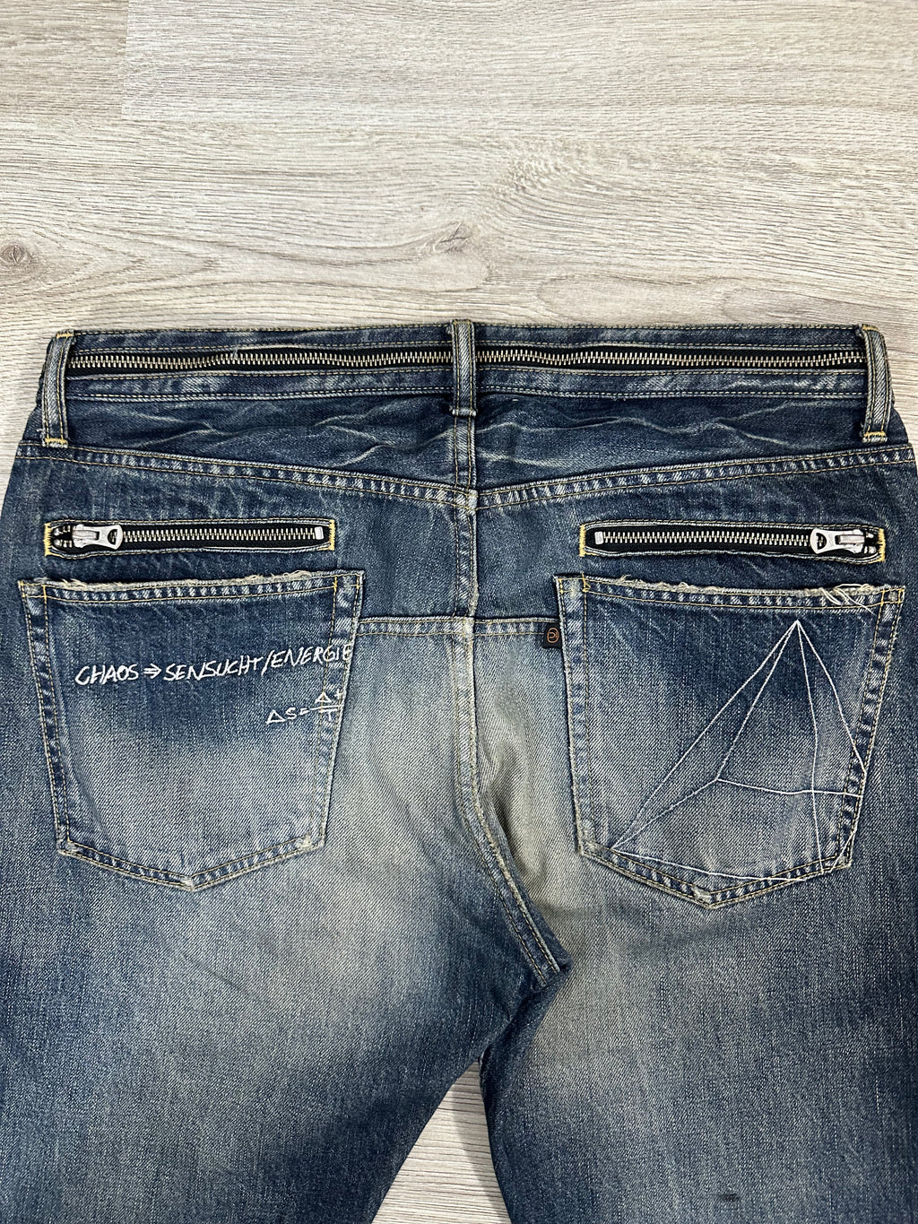 SS07 Undercover Chaos Zipper Denim
