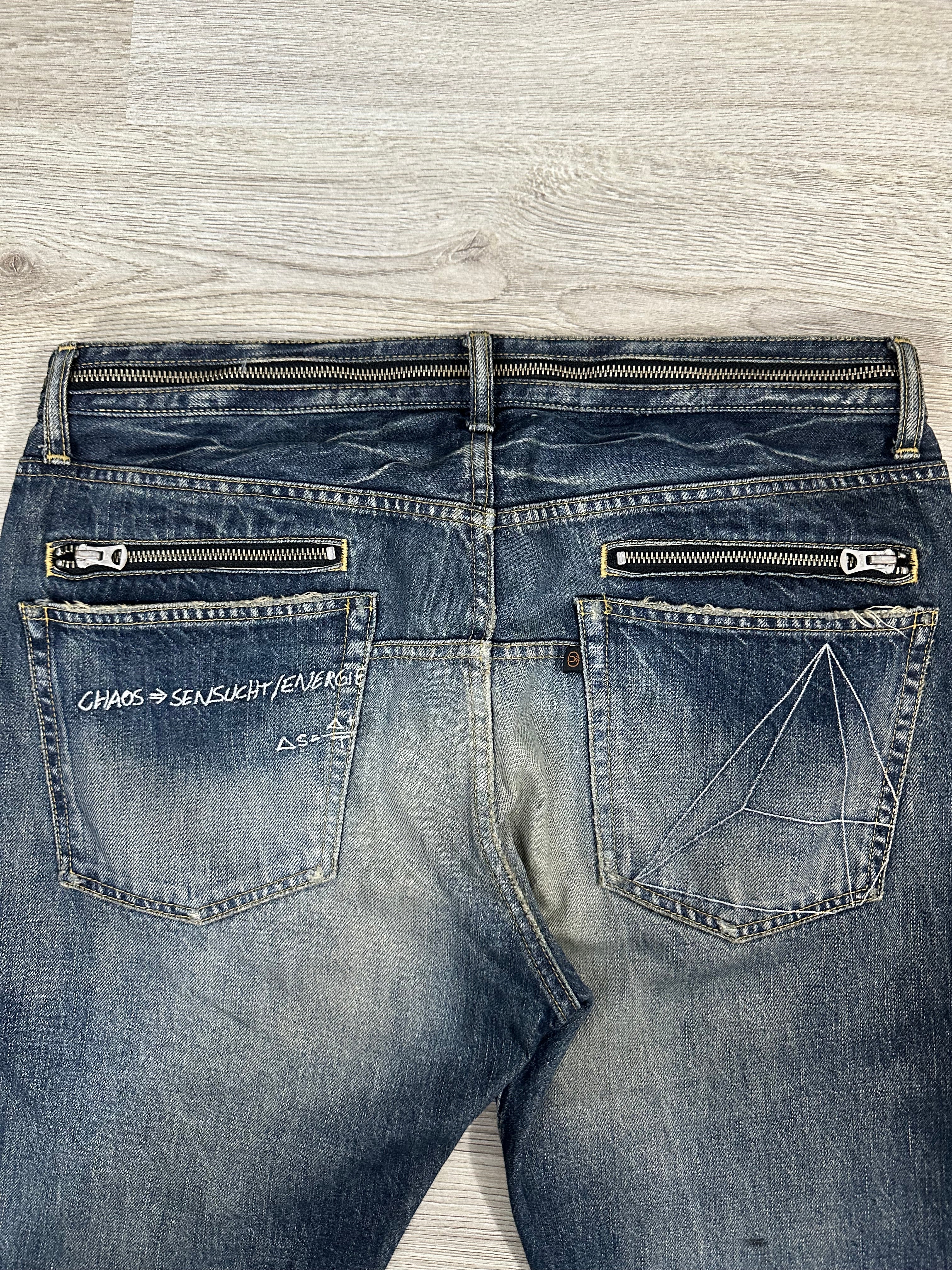SS07 Undercover Chaos Zipper Denim