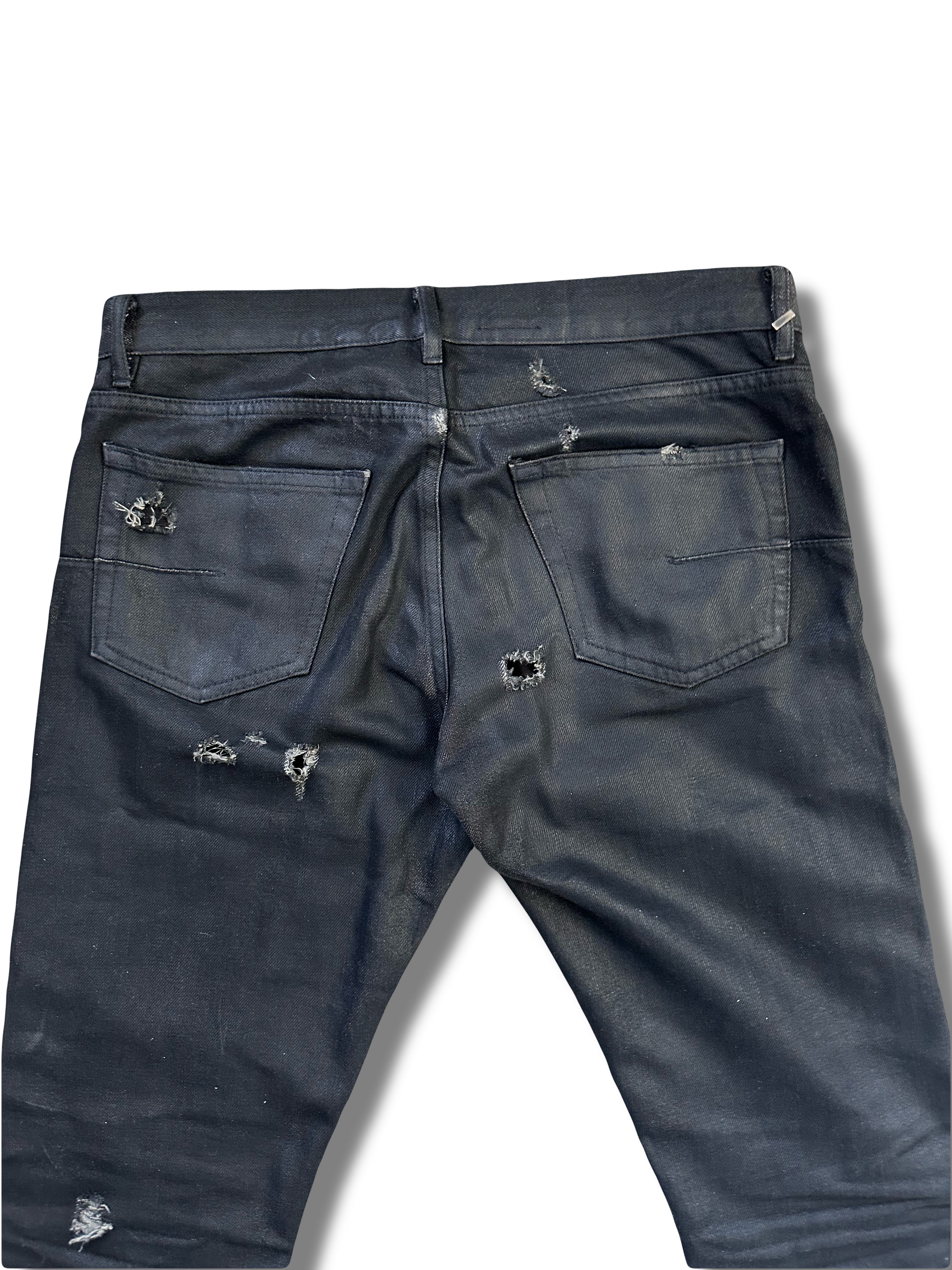 SS04 Dior Homme ‘Strip’ Wax Denim