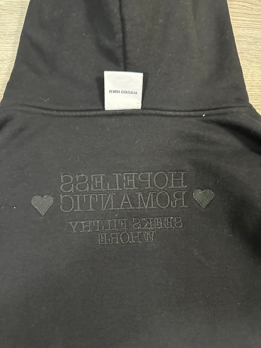 AW19 Vetements Reversible ‘F*ck’ hoodie