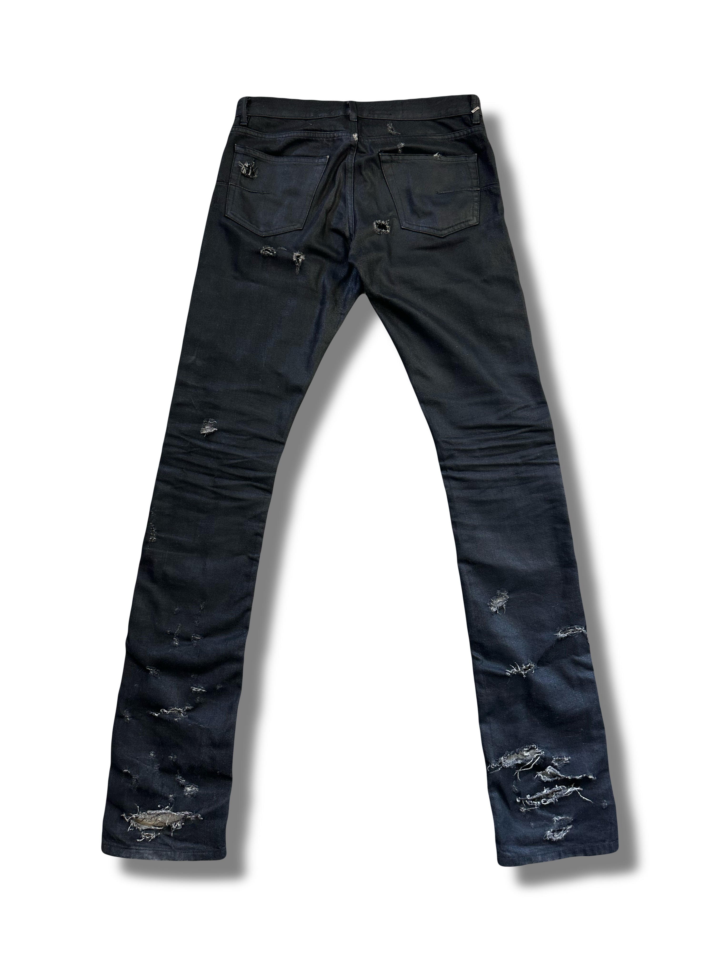 SS04 Dior Homme ‘Strip’ Wax Denim