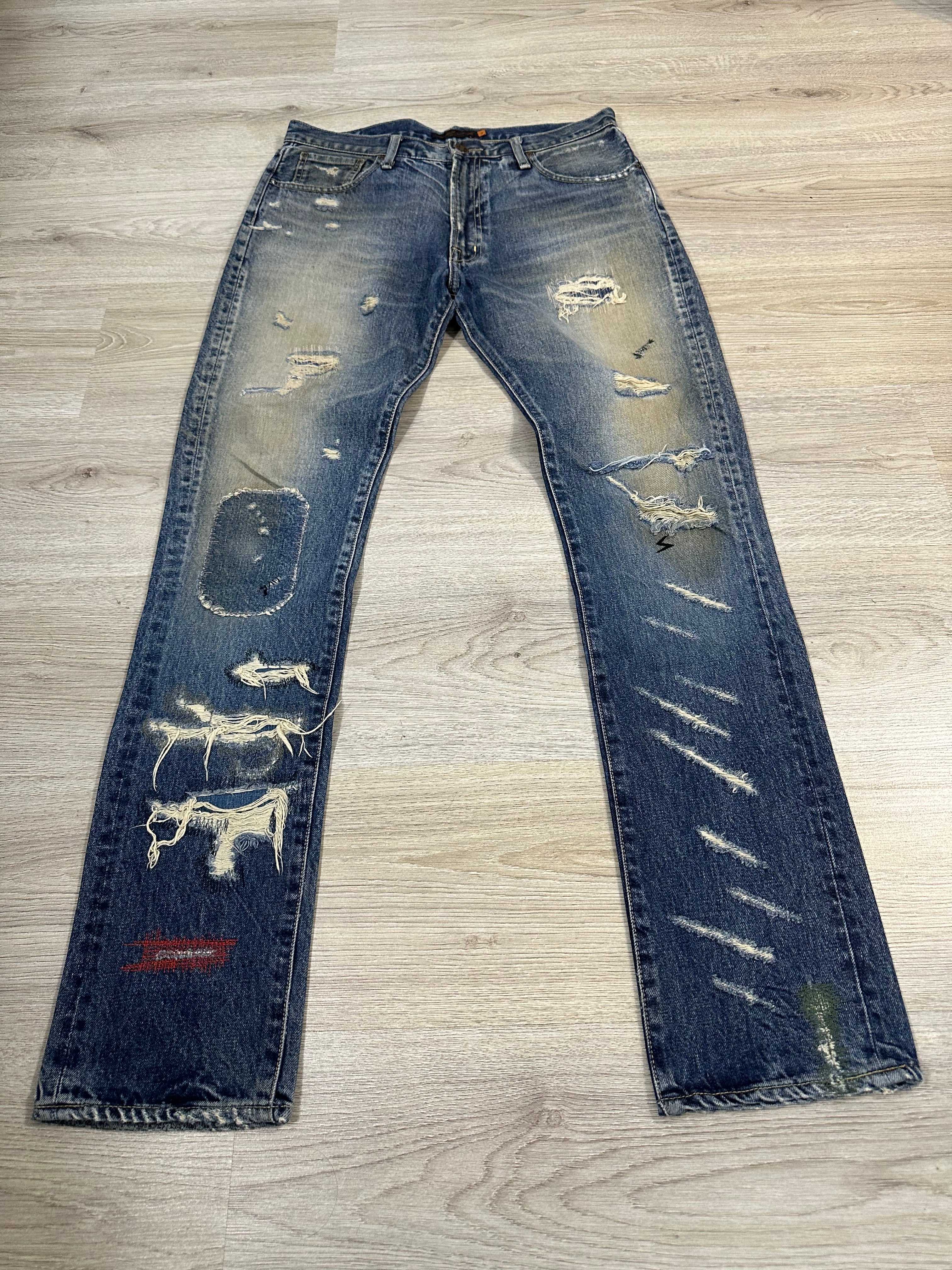SS05 Undercover ‘60’ Slash denim
