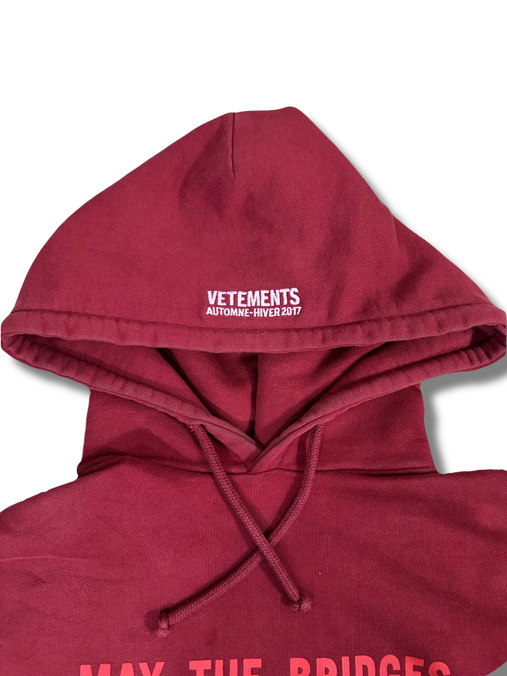 AW17 Vetements ‘May The Bridges I Burn Light The Way’ Hoodie