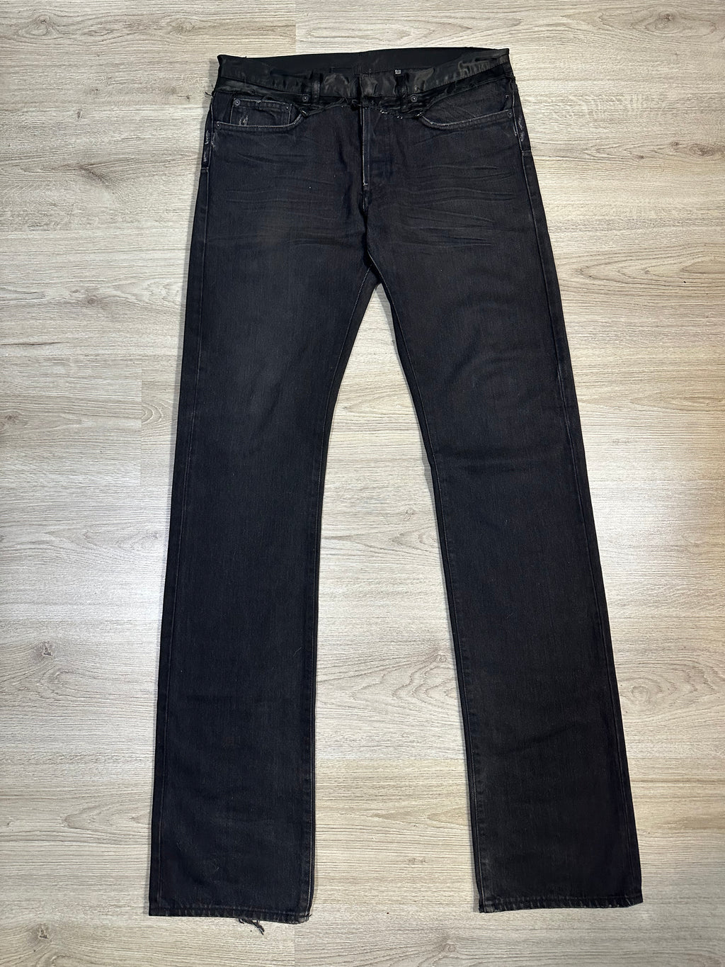 AW05 Dior Homme Satin Cummerbund Bootcut