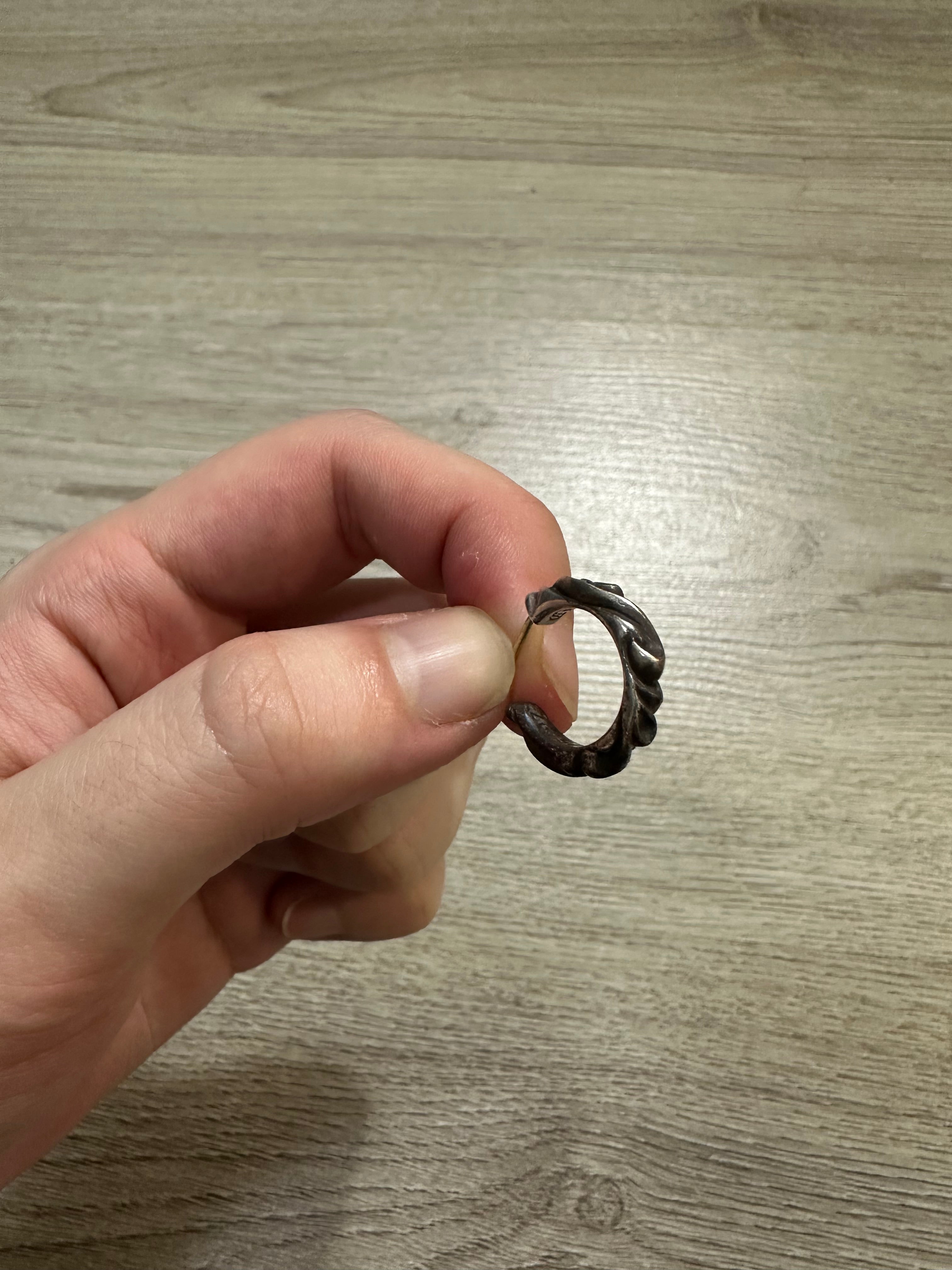 Chrome Hearts Scroll Hoop Earring