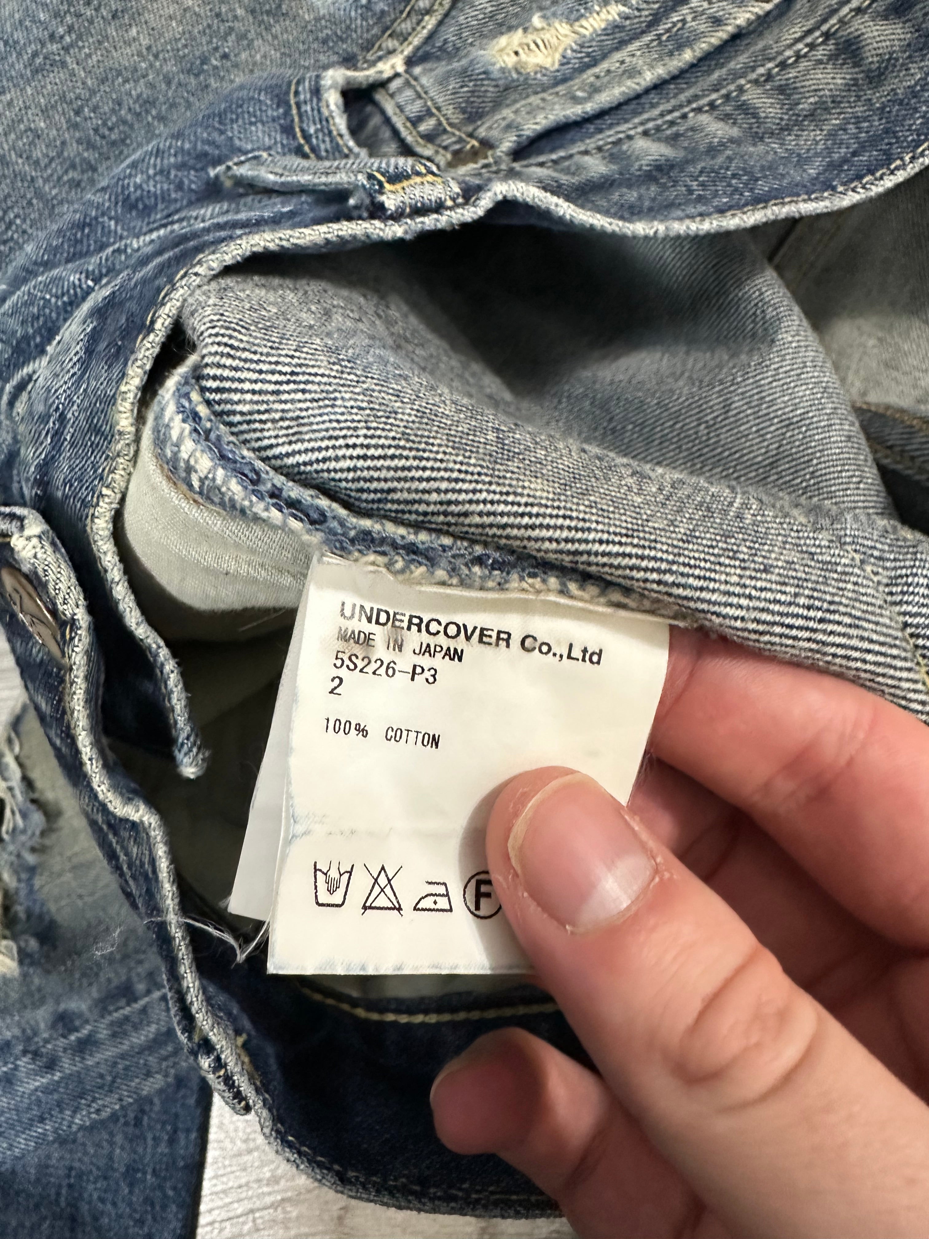 SS05 Undercover ‘60’ Slash denim