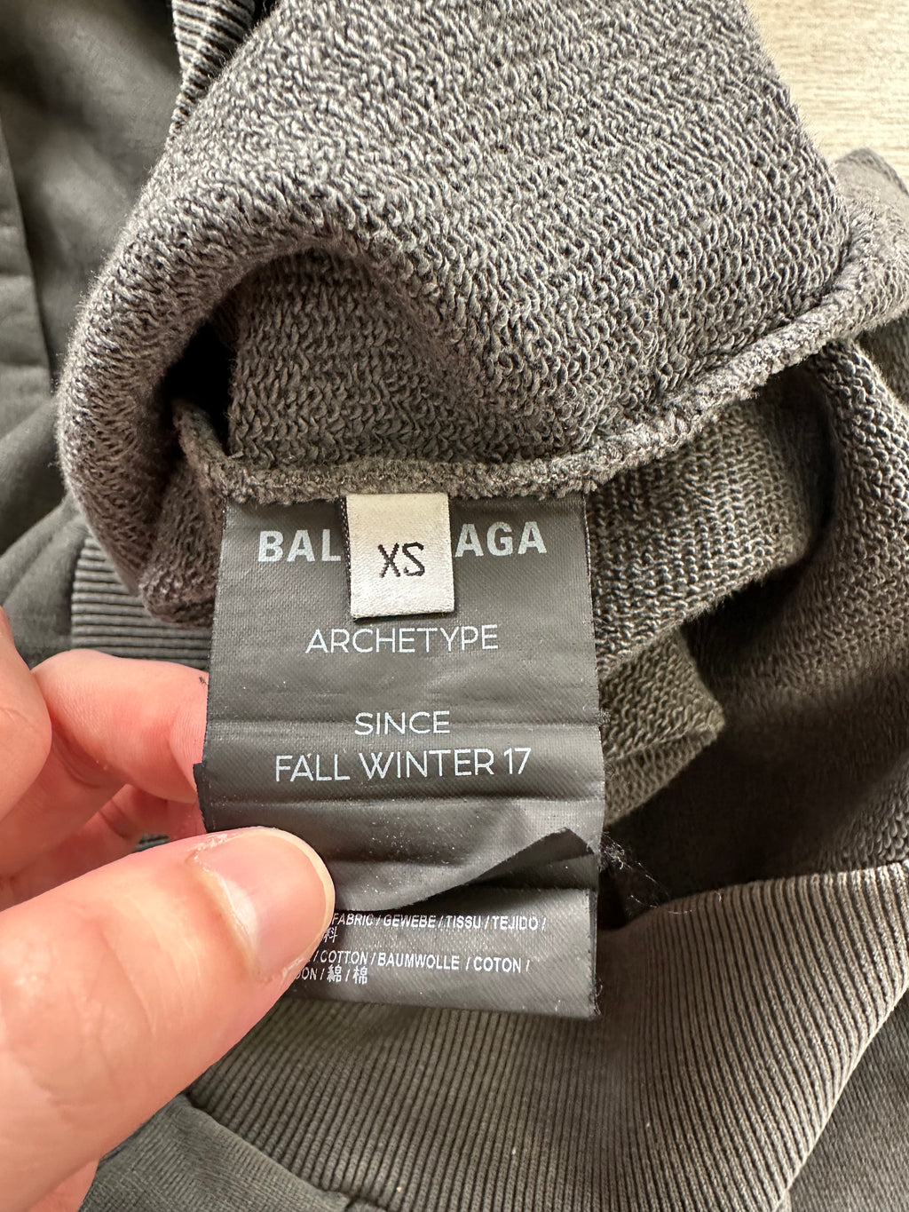 AW17 Balenciaga Paris Hoodie