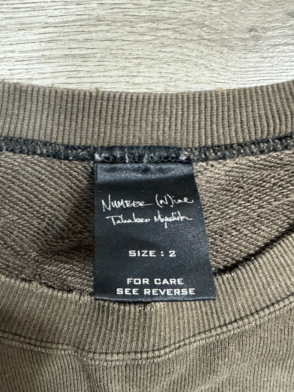 SS04 Number (N)ine Skull Crewneck